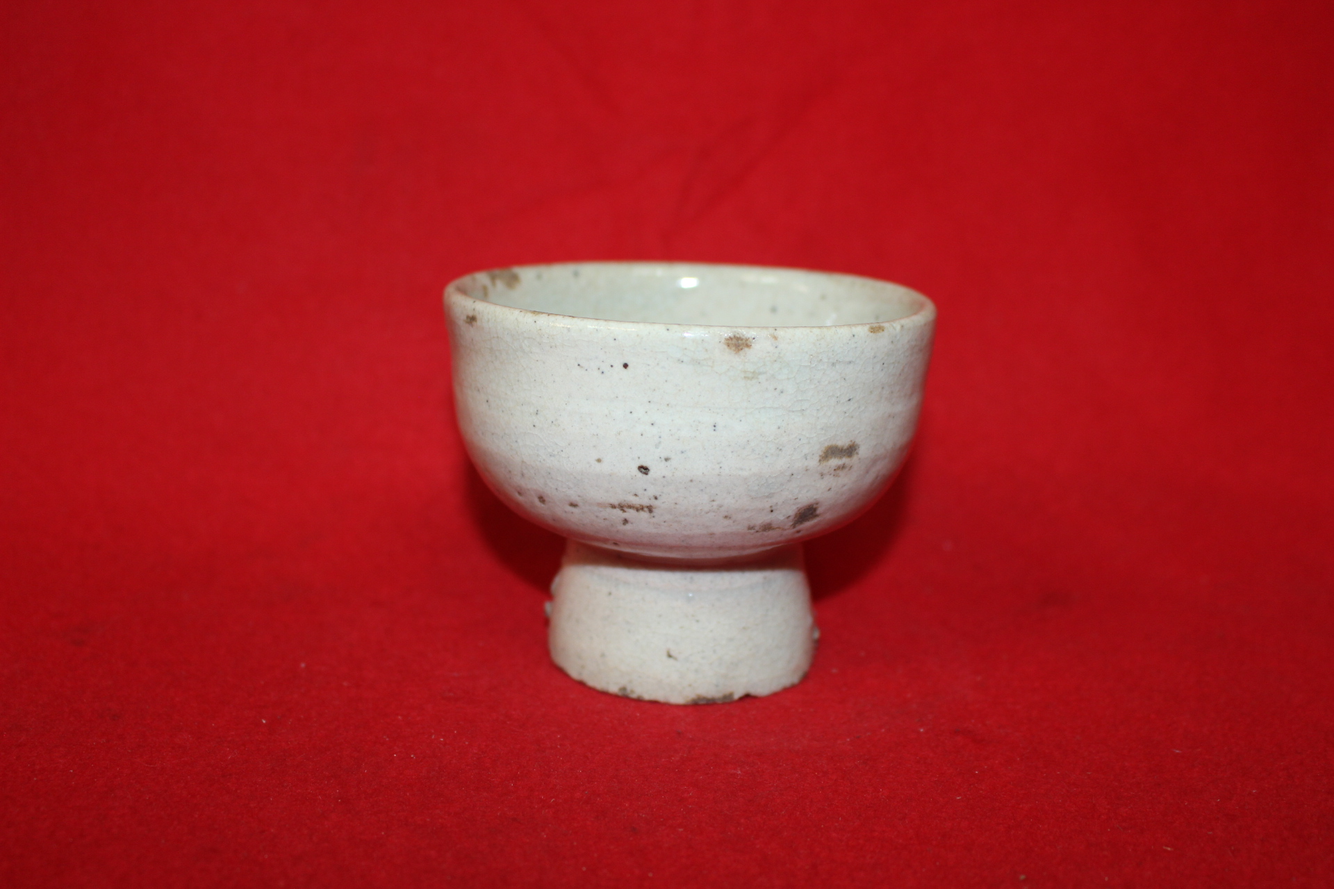 137-조선시대 백자 굽높은 자완