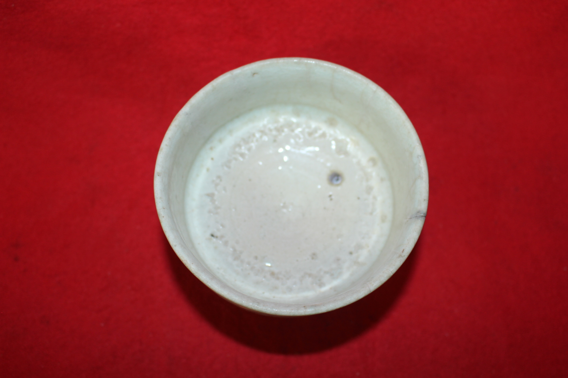 140-조선시대 백자 각진굽높은 자완