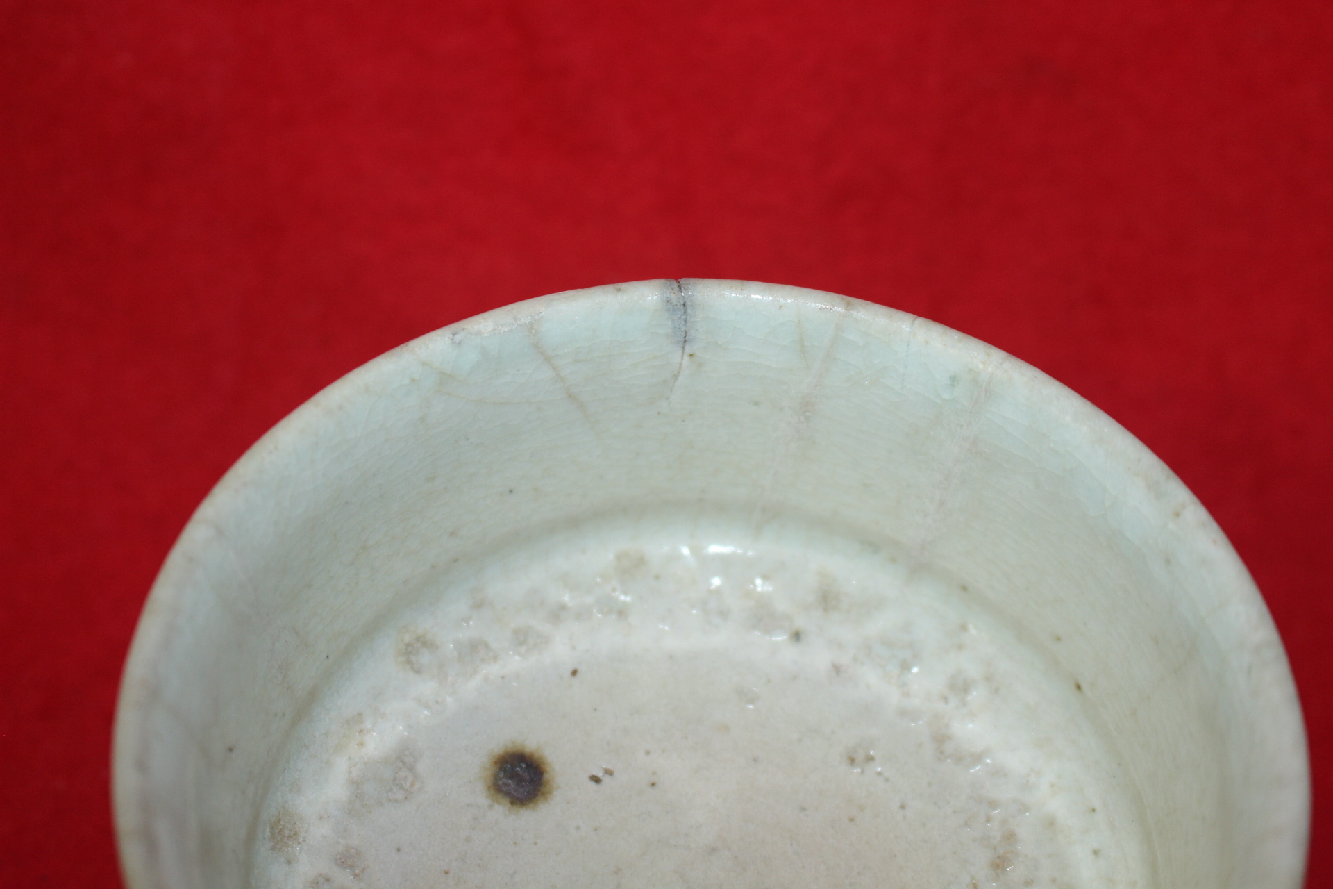 140-조선시대 백자 각진굽높은 자완