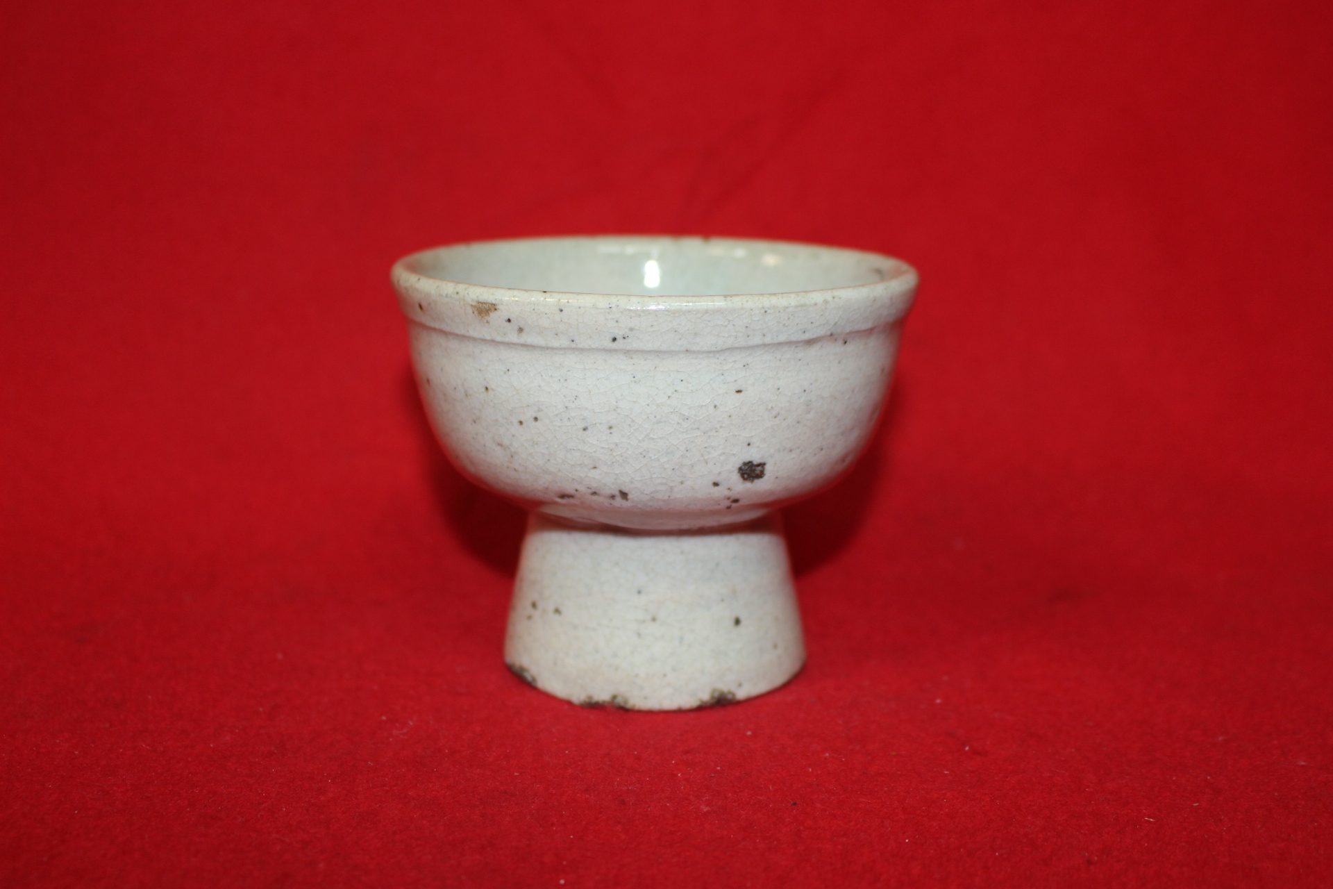 149-조선시대 백자 굽높은 자완