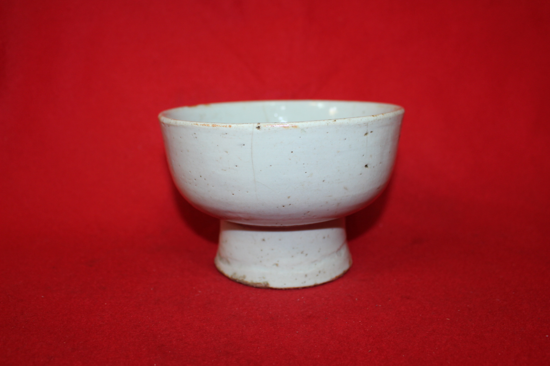 171-조선시대 백자 굽높은 자완