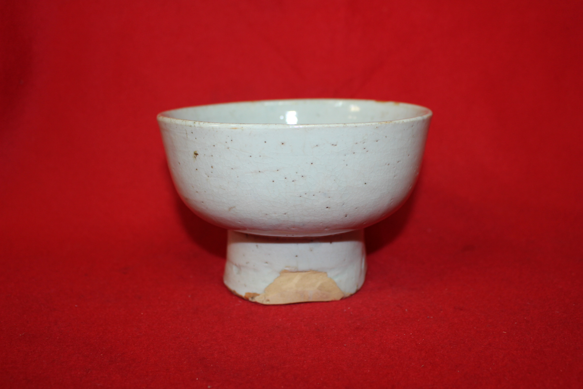 171-조선시대 백자 굽높은 자완