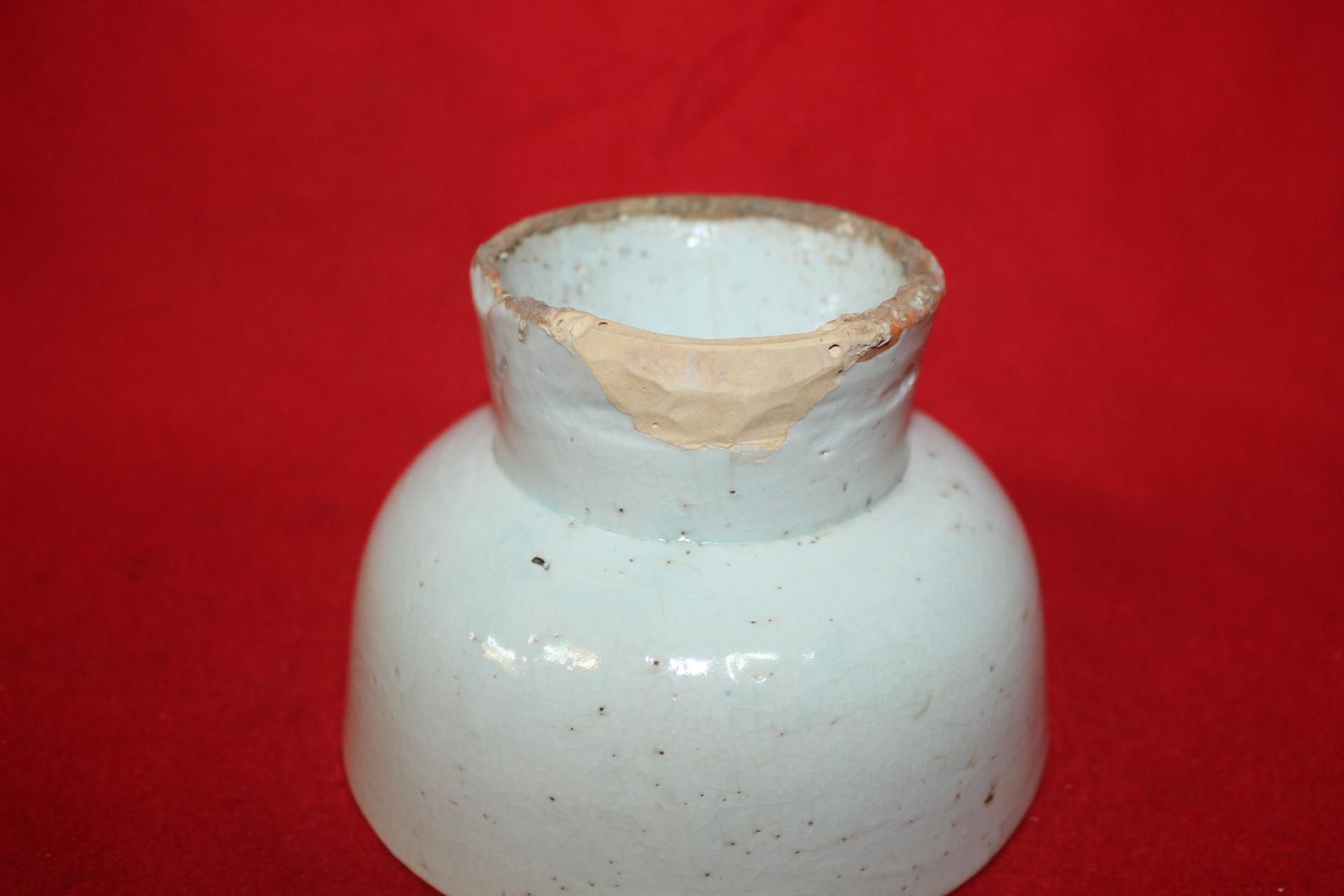 171-조선시대 백자 굽높은 자완