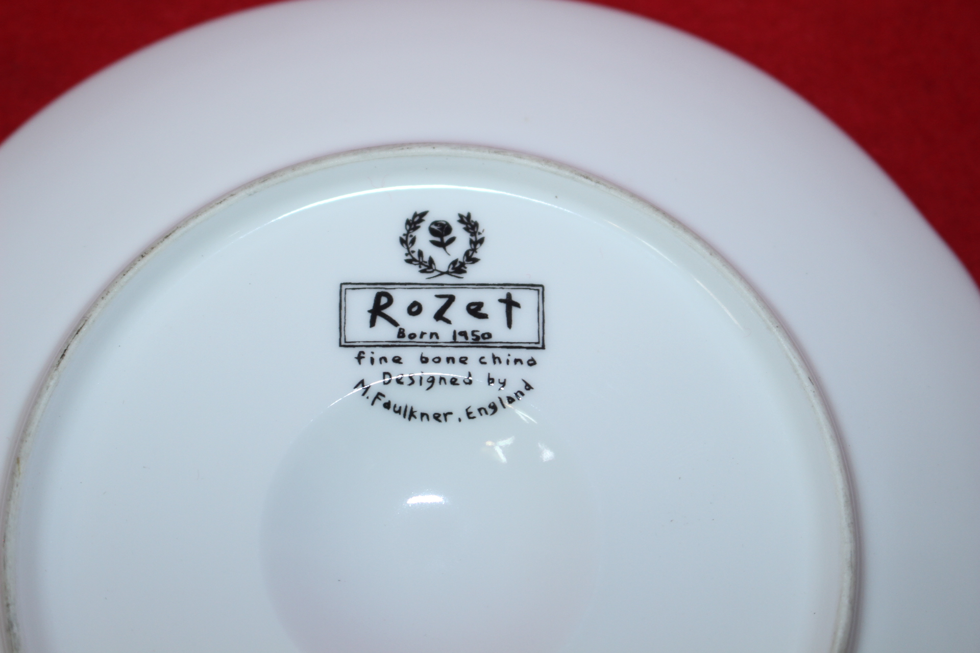329-영국산 본챠이나 ROZET 화문화형완