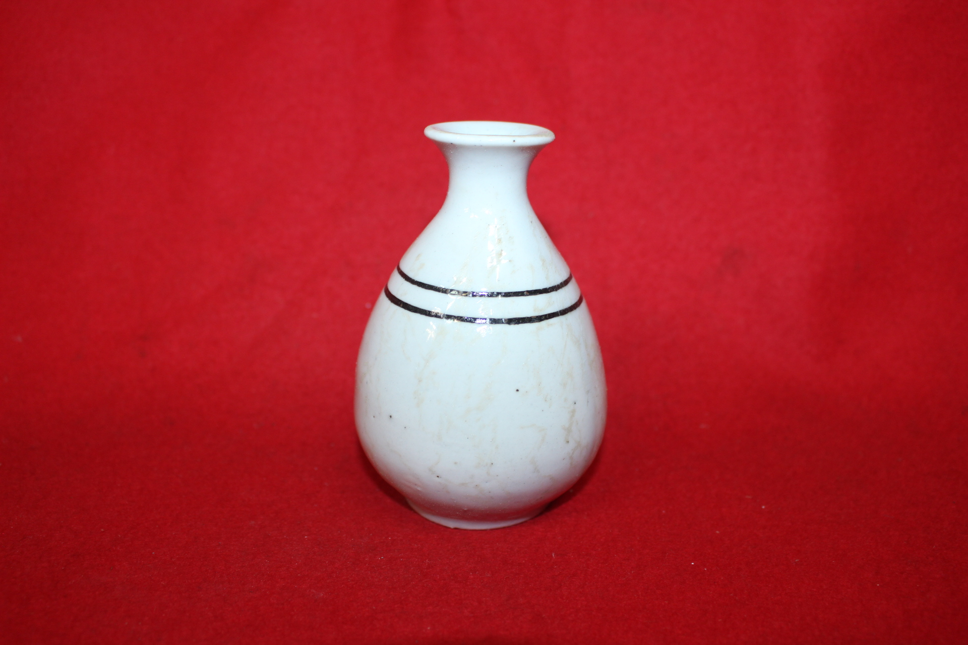 15-철화백자 줄문 주병