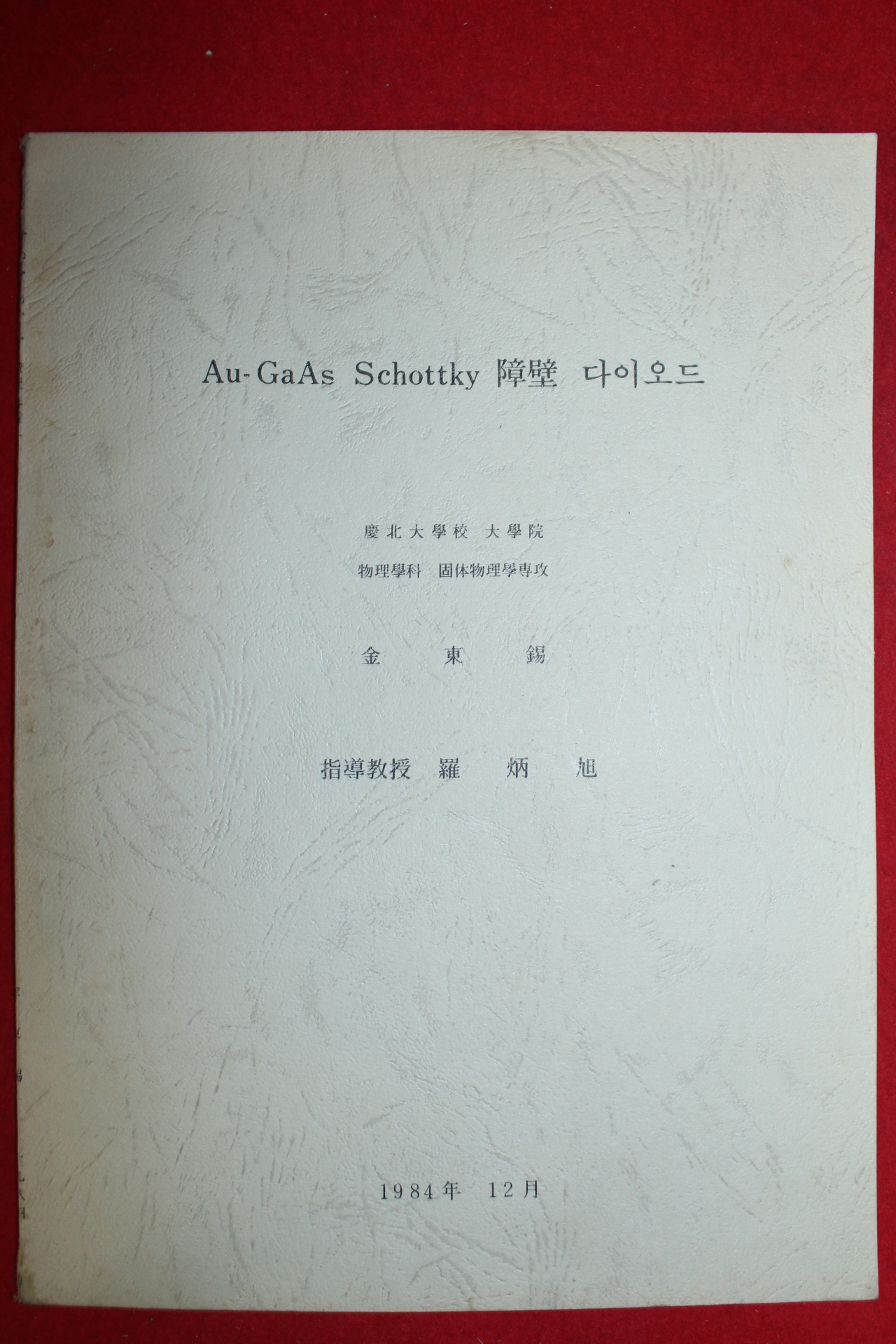 1984년 김동석 다이오드