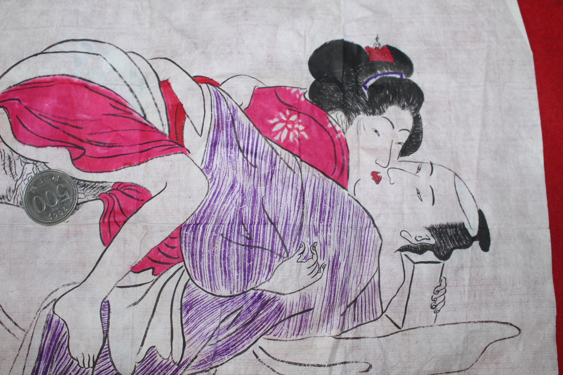 직접그린 춘화도 그림