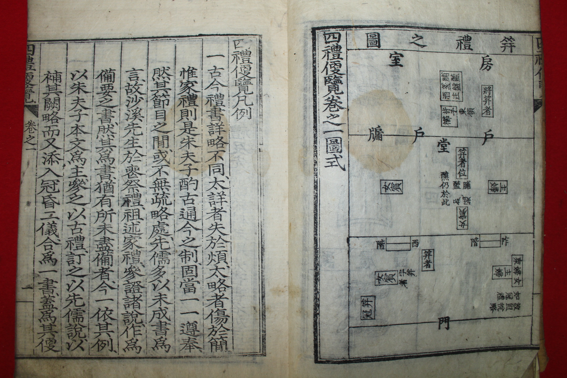 조선시대 고목판본 사례편람(四禮便覽)권1,2  1책