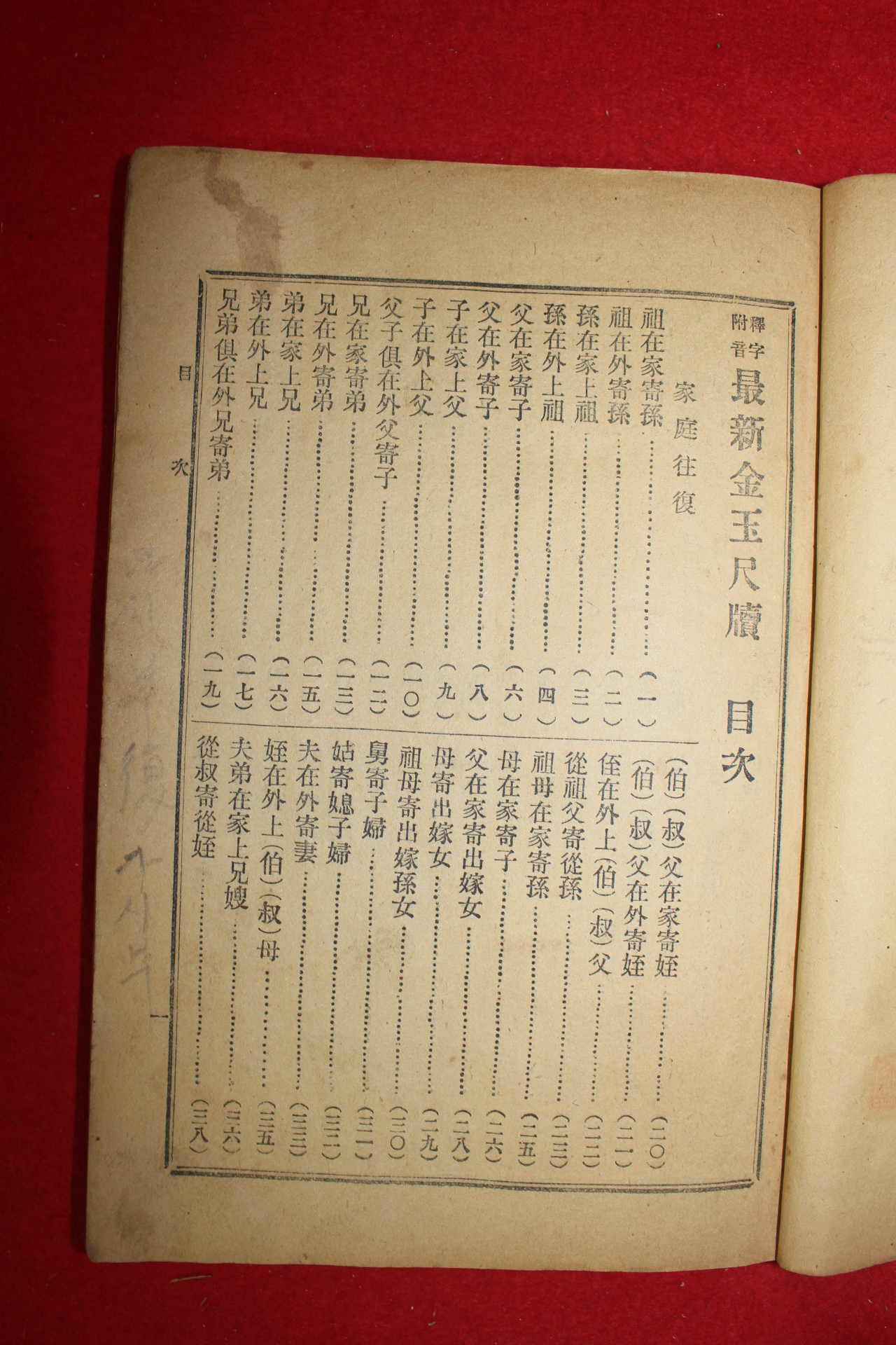 1929년 석자부음 최신금옥척독(最新金玉尺牘) 1책완질