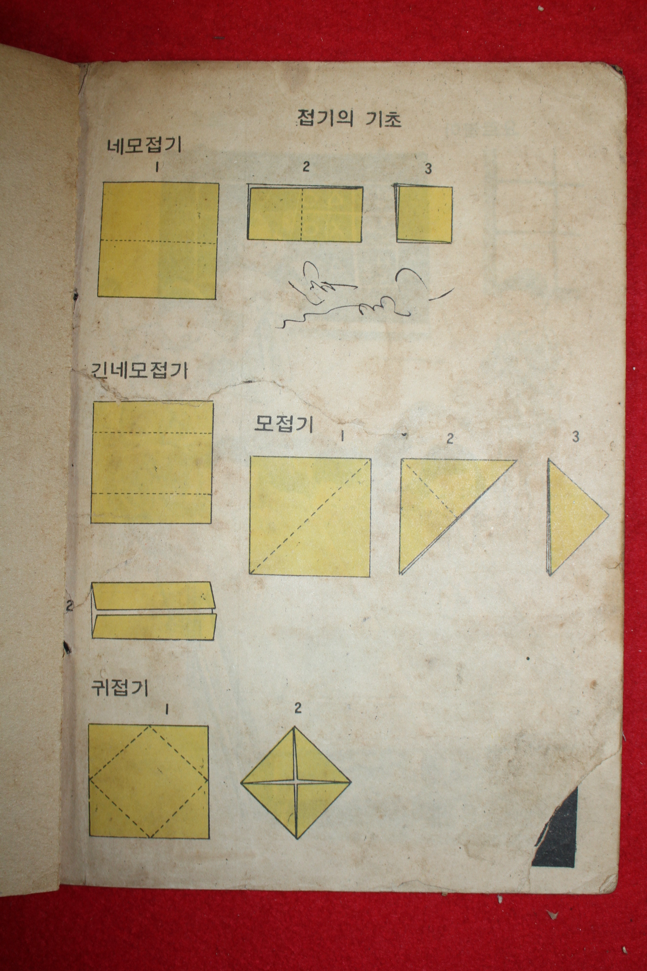 1959년 안병용 한국초등인정교과서주식회사 종이접기