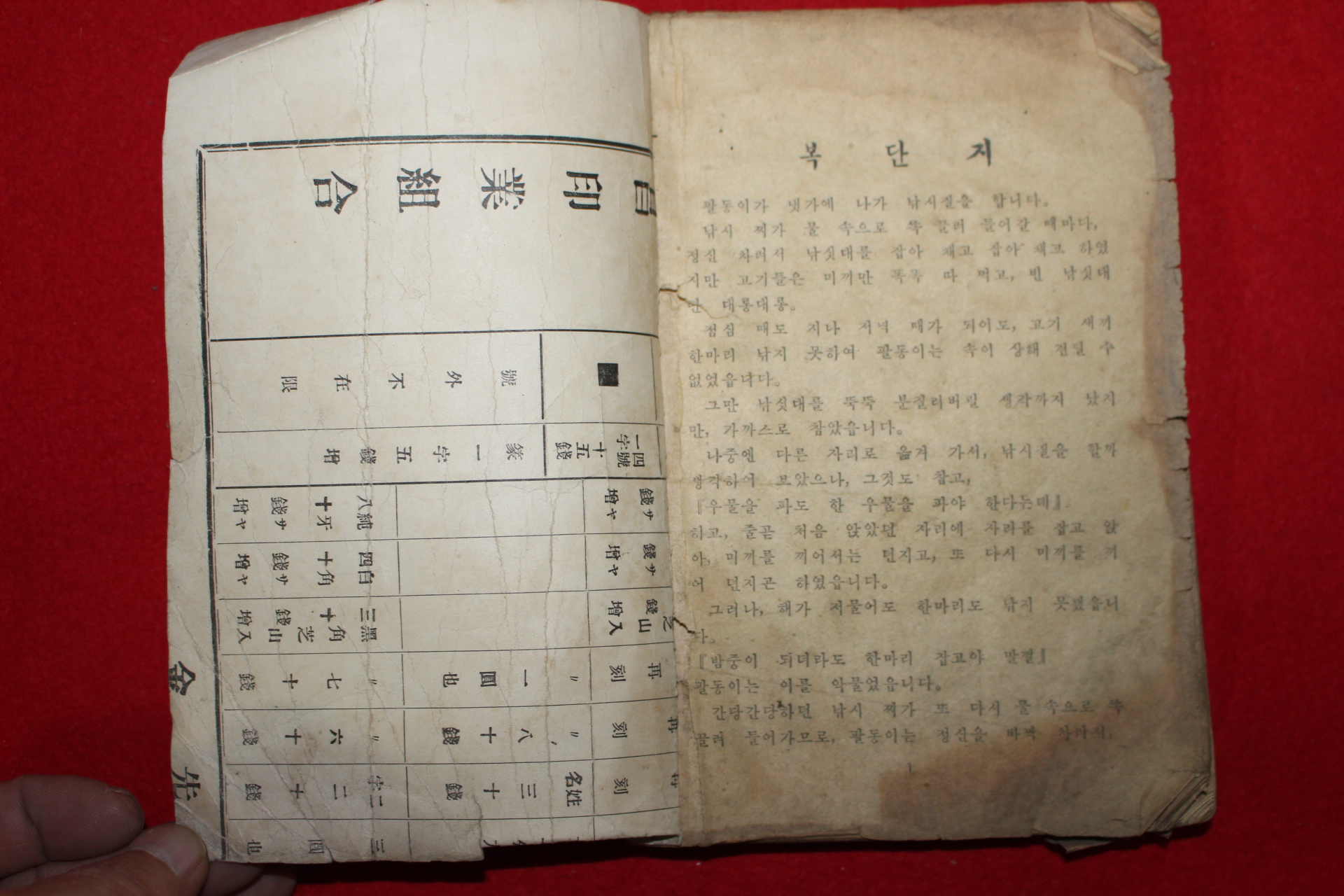 1950년대 이야기책 복단지