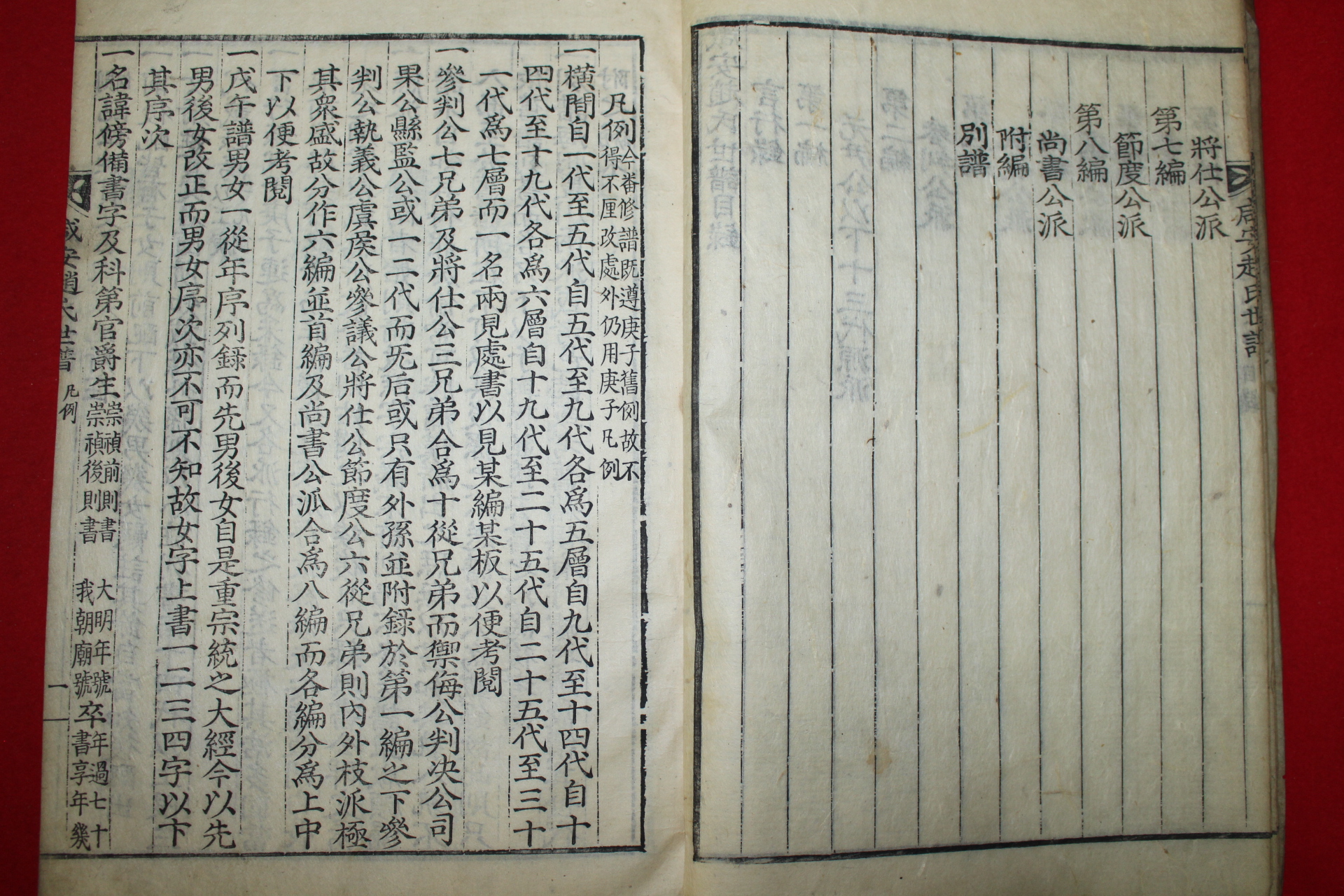 1739년 목판본및활자본 함안조씨세보(咸安趙氏世譜) 3책