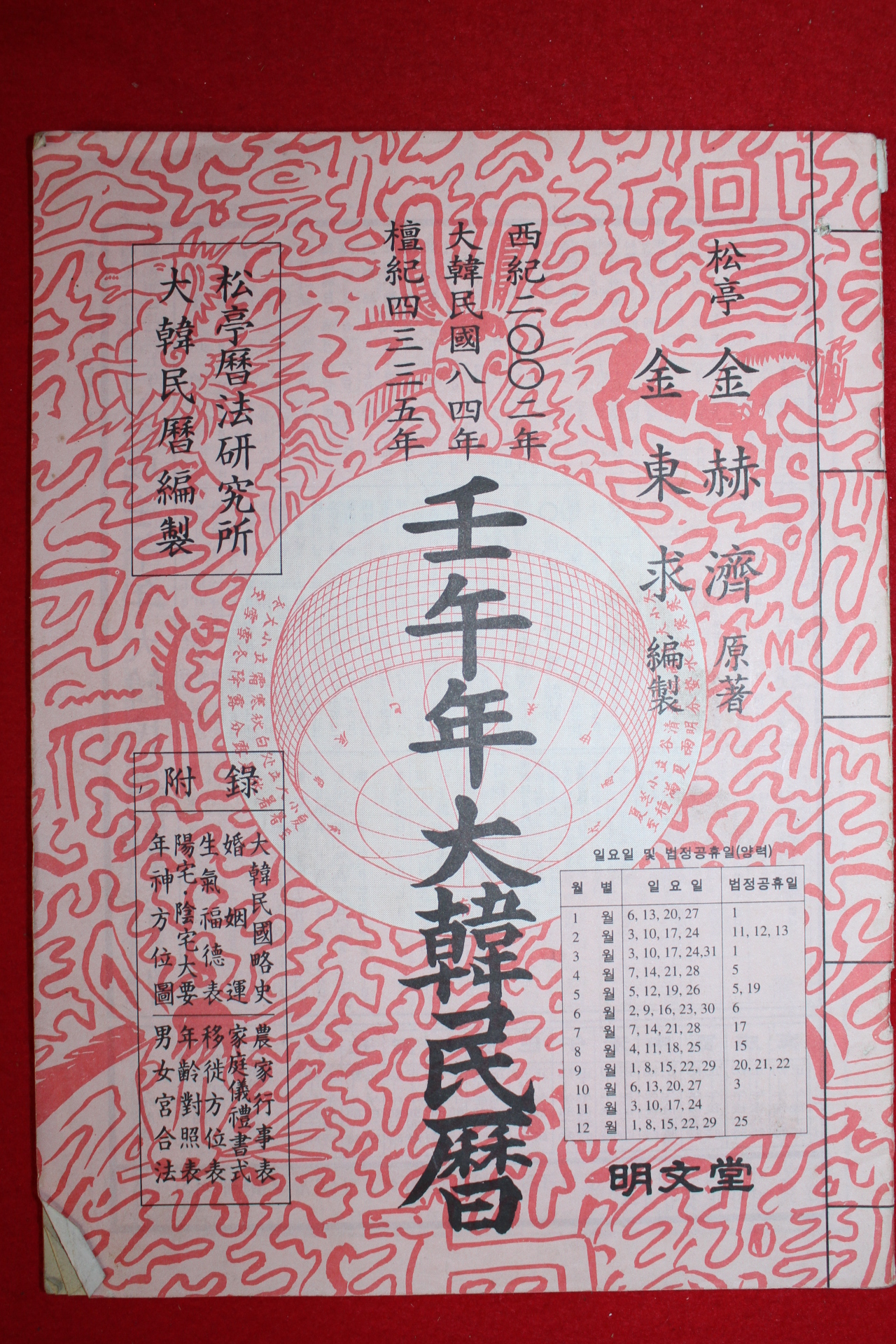 2002년 임오년 대한민력