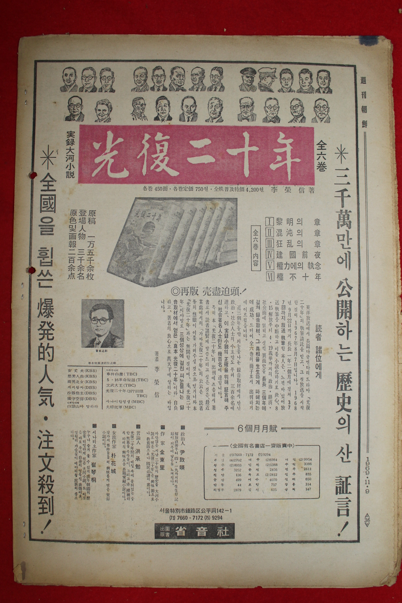1969년 주간조선 11월9일자