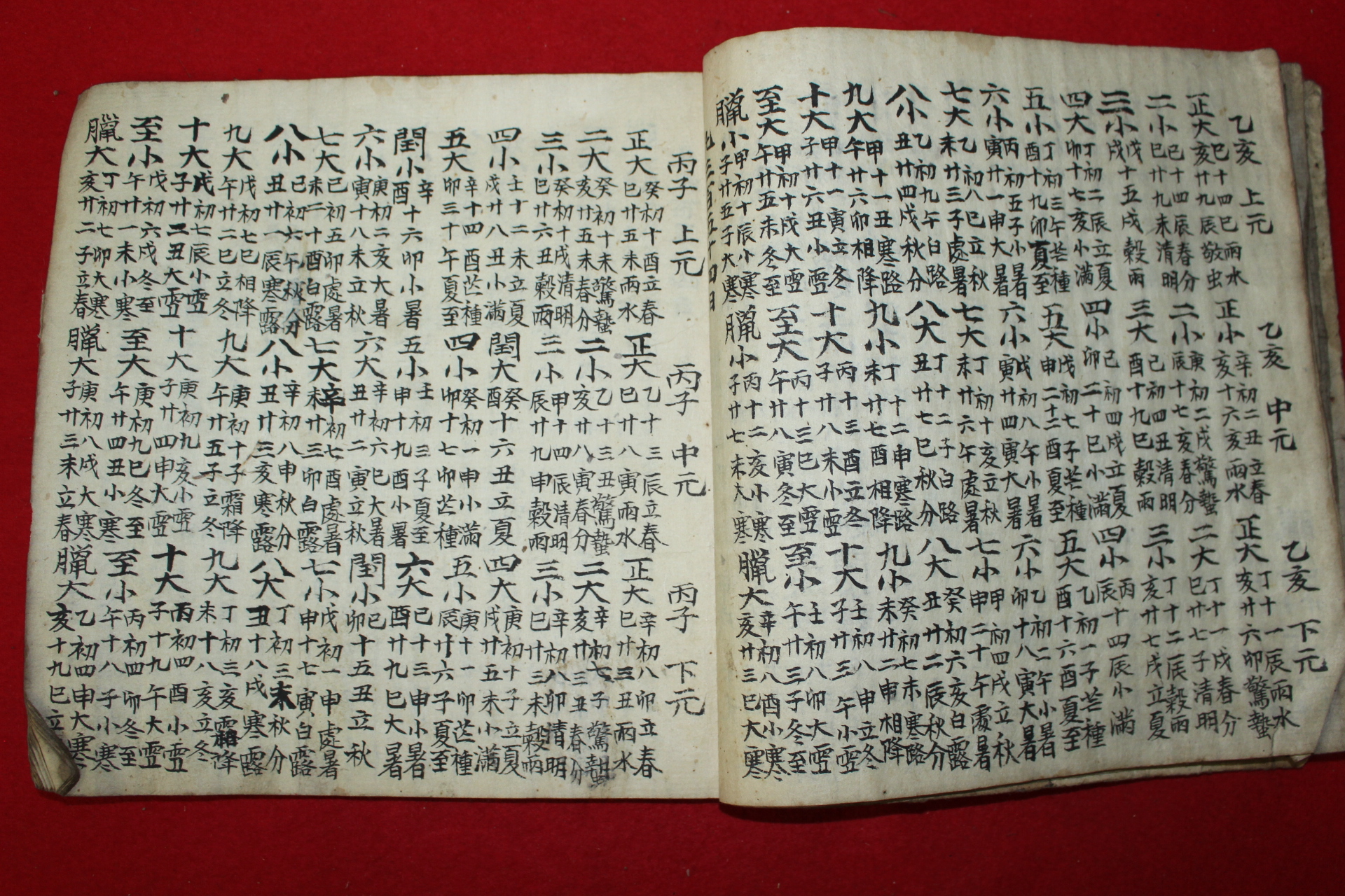 조선시대 고필사본 천세력
