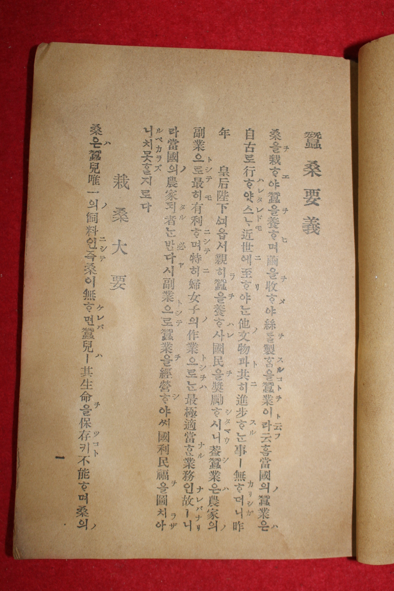 1910년(융희4년) 경기도수원 간행 잠상요의(蠶桑要義)