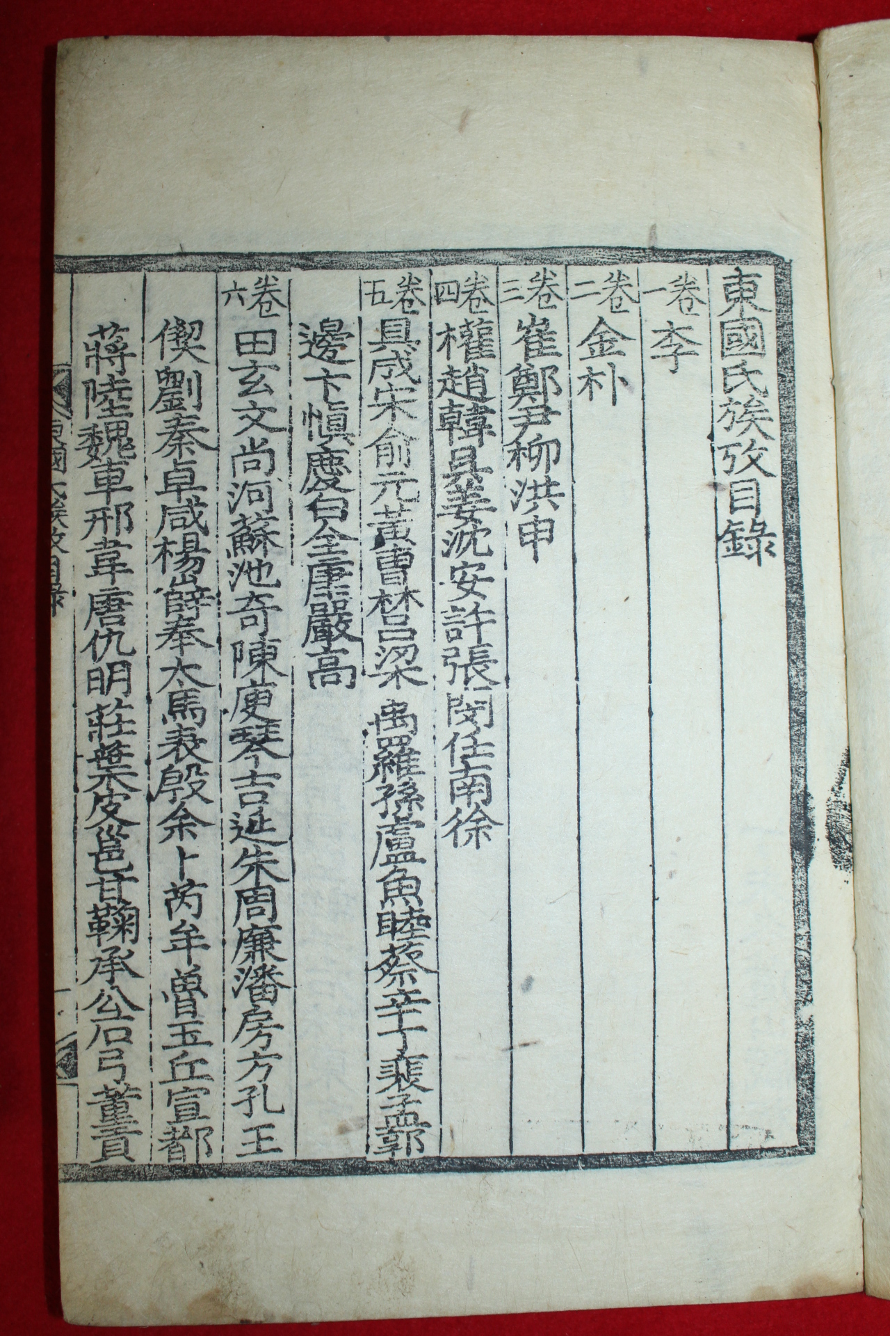1907년 목판본 동국씨족고(東國氏族攷) 3책완질