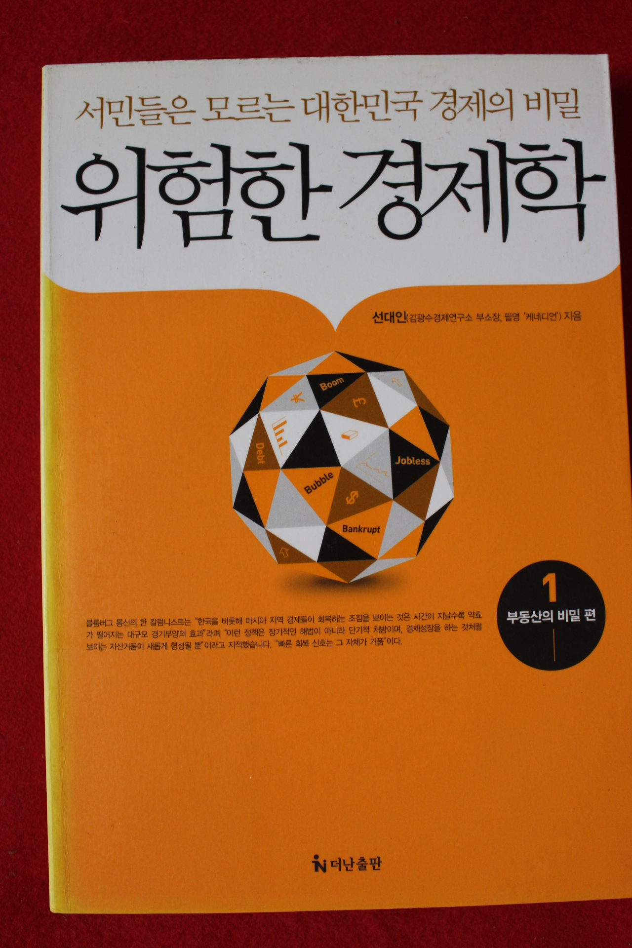 2009년초판 선대인 위험한 경제학