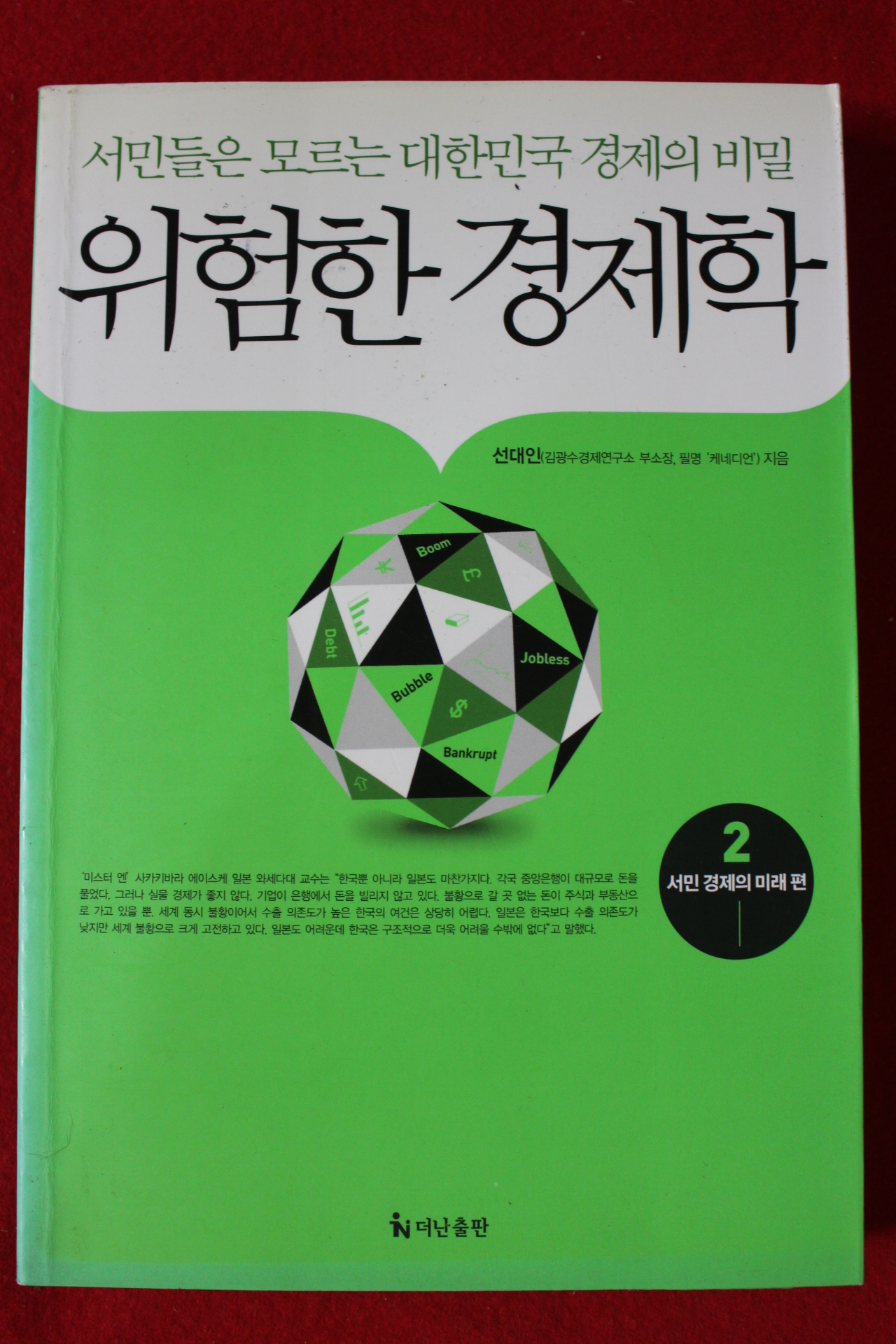 2009년초판 선대인 위험한 경제학 2