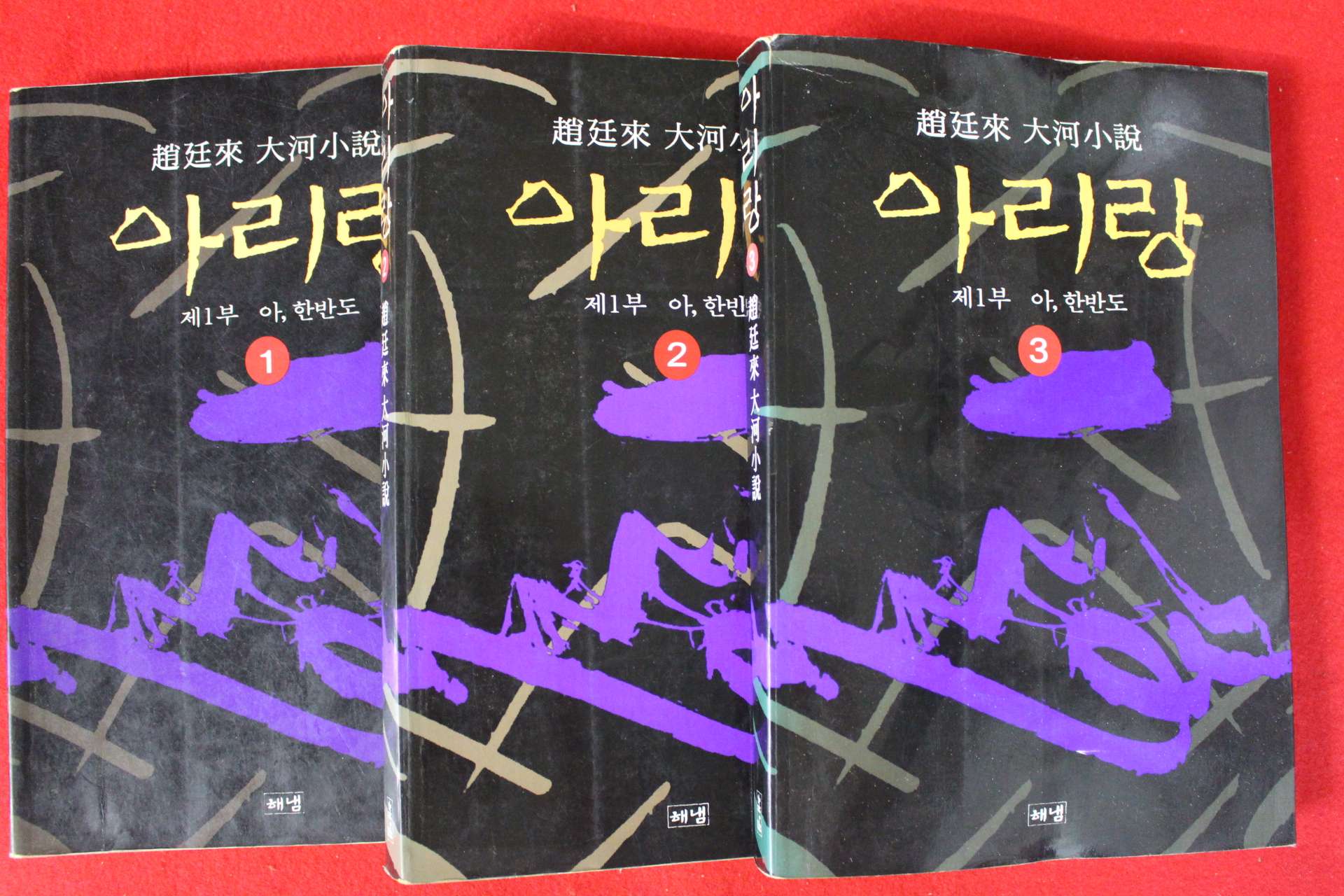 1995년 조정래 대하소설 아리랑 1부 3책완질
