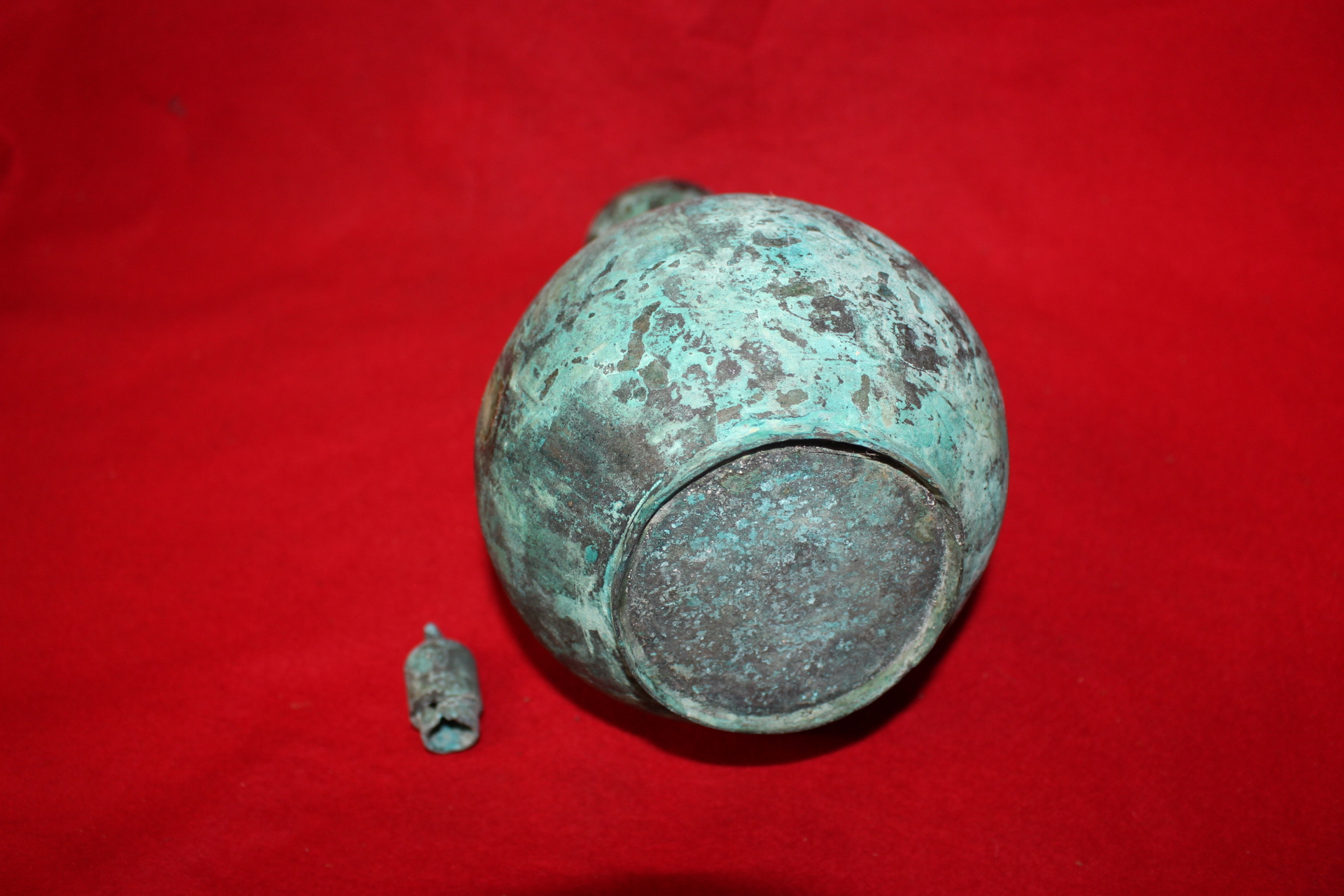 청동으로된 호리형 주자호