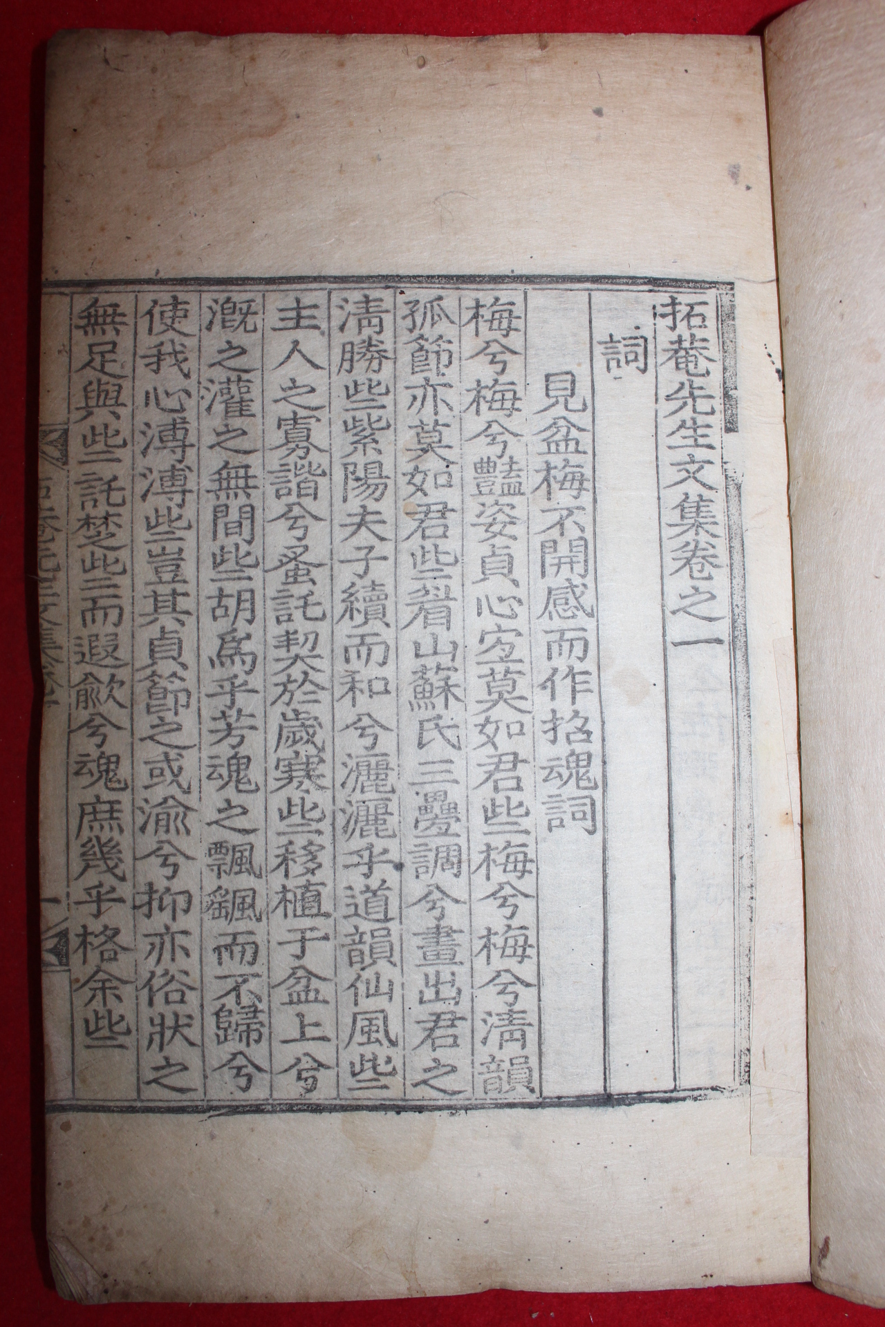 목판본 학자,의병자 의성김씨 김도화(金道和) 척암선생문집(拓庵先生文集)권1,2,5,6   2책