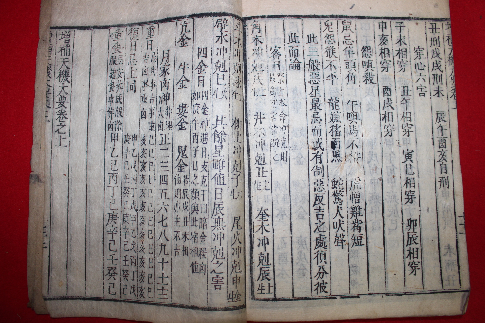 목판본 증보참찬비전천기대요(增補參贊秘傳天機大要)상권 1책