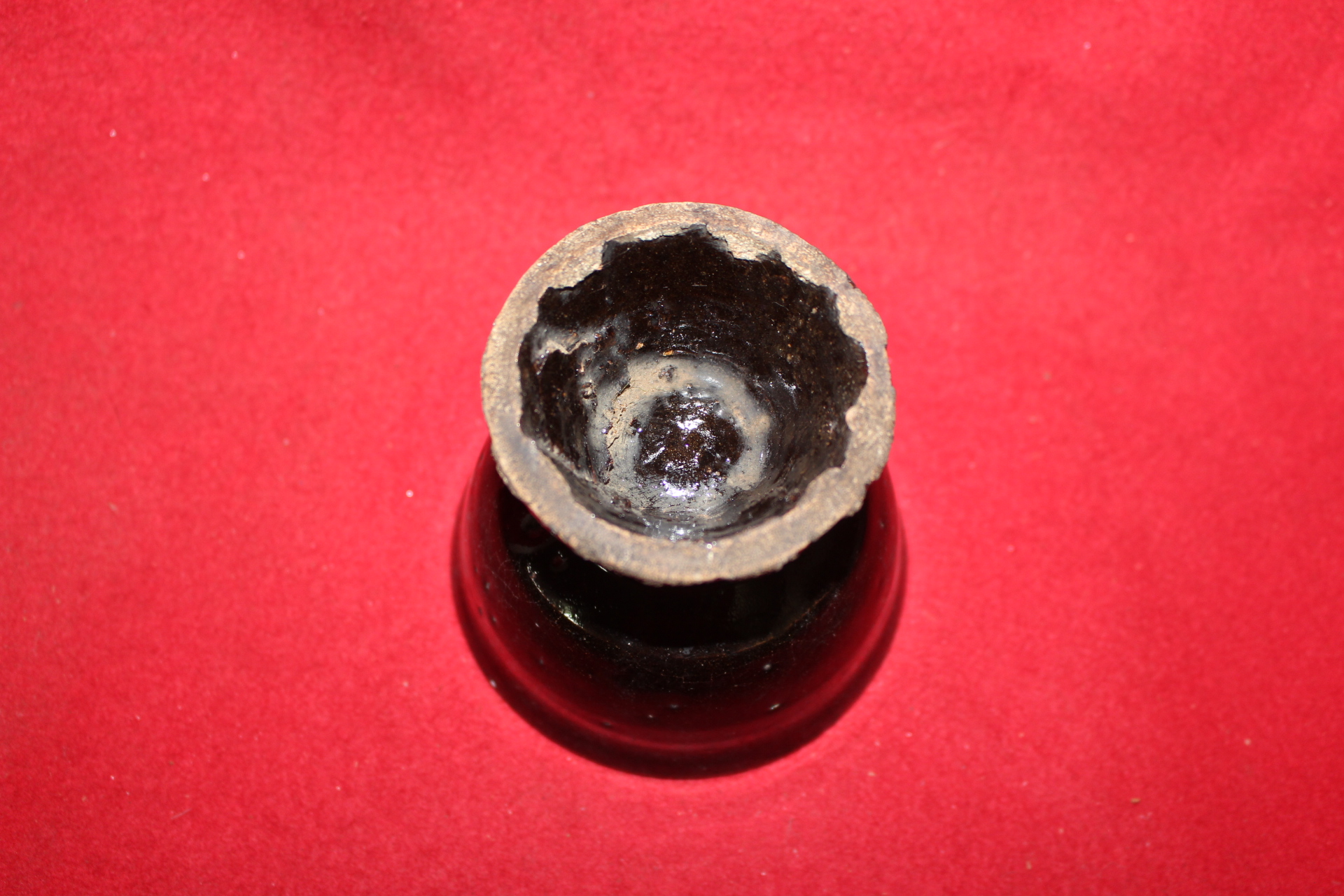 103-조선시대 흑유청자 굽다리잔