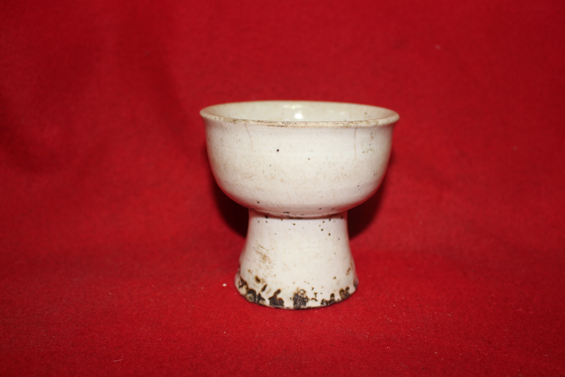 116-조선시대 백자 굽다리잔