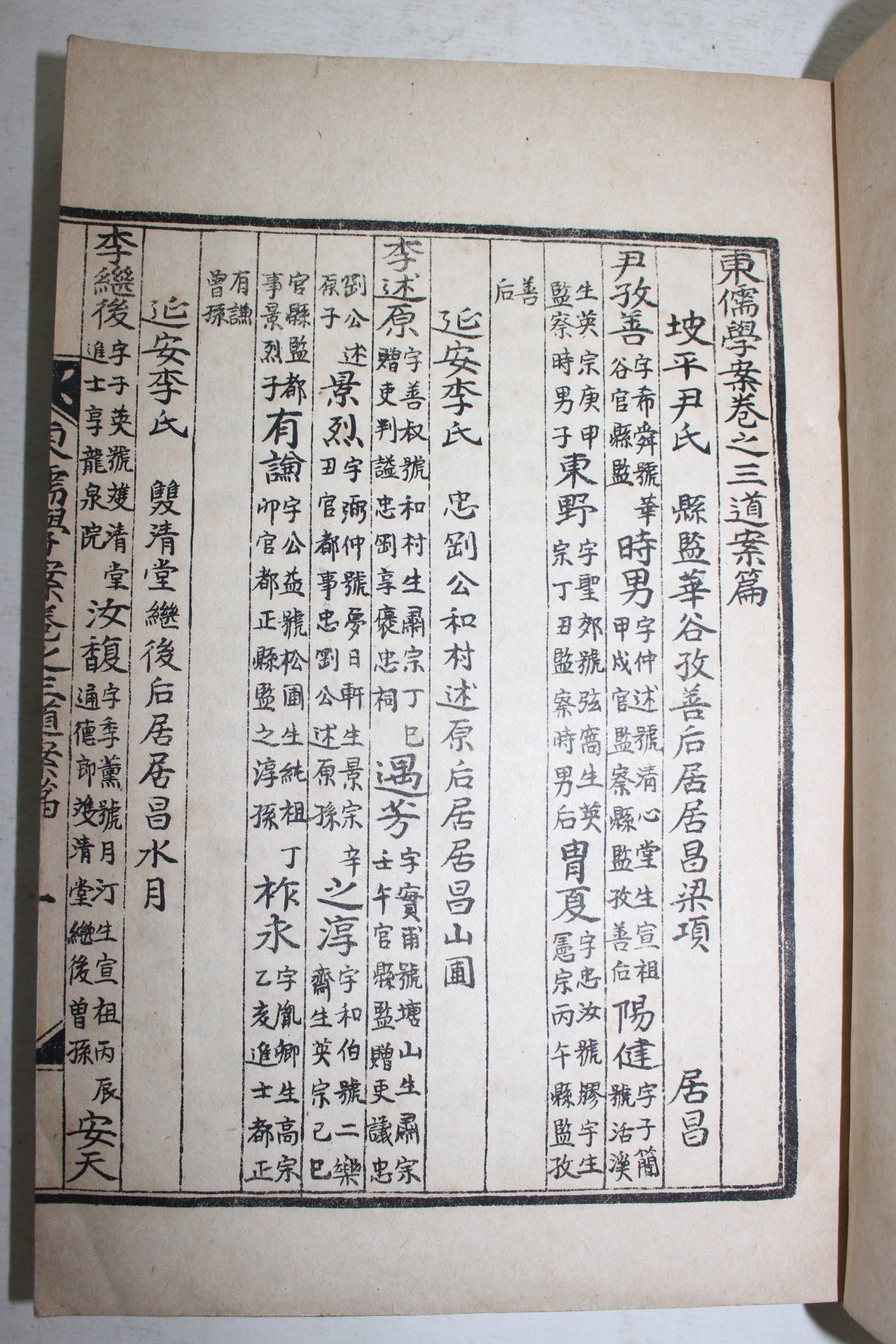 1944년 동유학안(東儒學案) 권2~5終 4책
