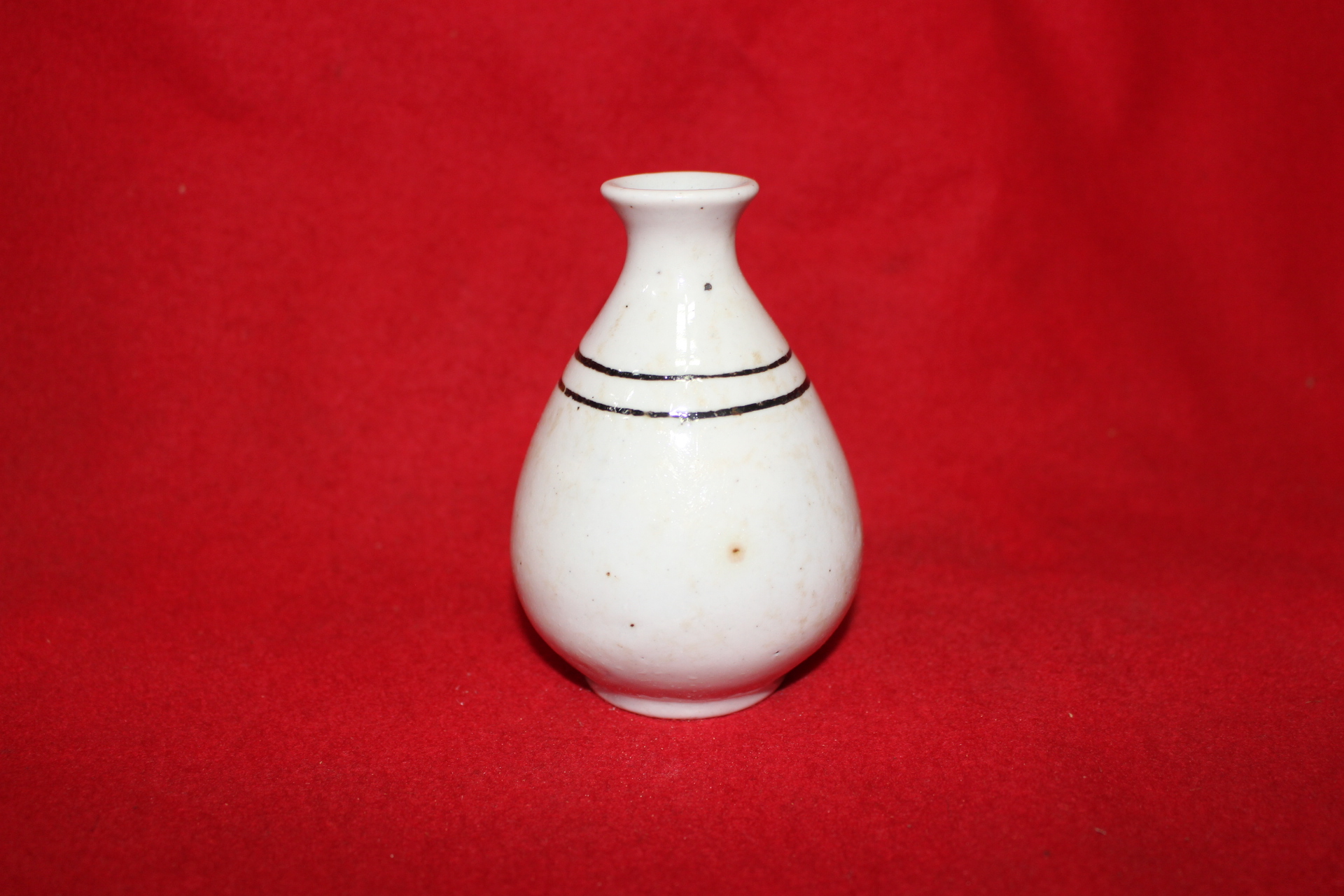 14-철화백자 줄문 주병