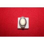 24-티벳 백동으로된 보석이 장식된 반지
