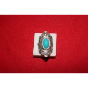 31-티벳 백동으로된 보석이 장식된 반지