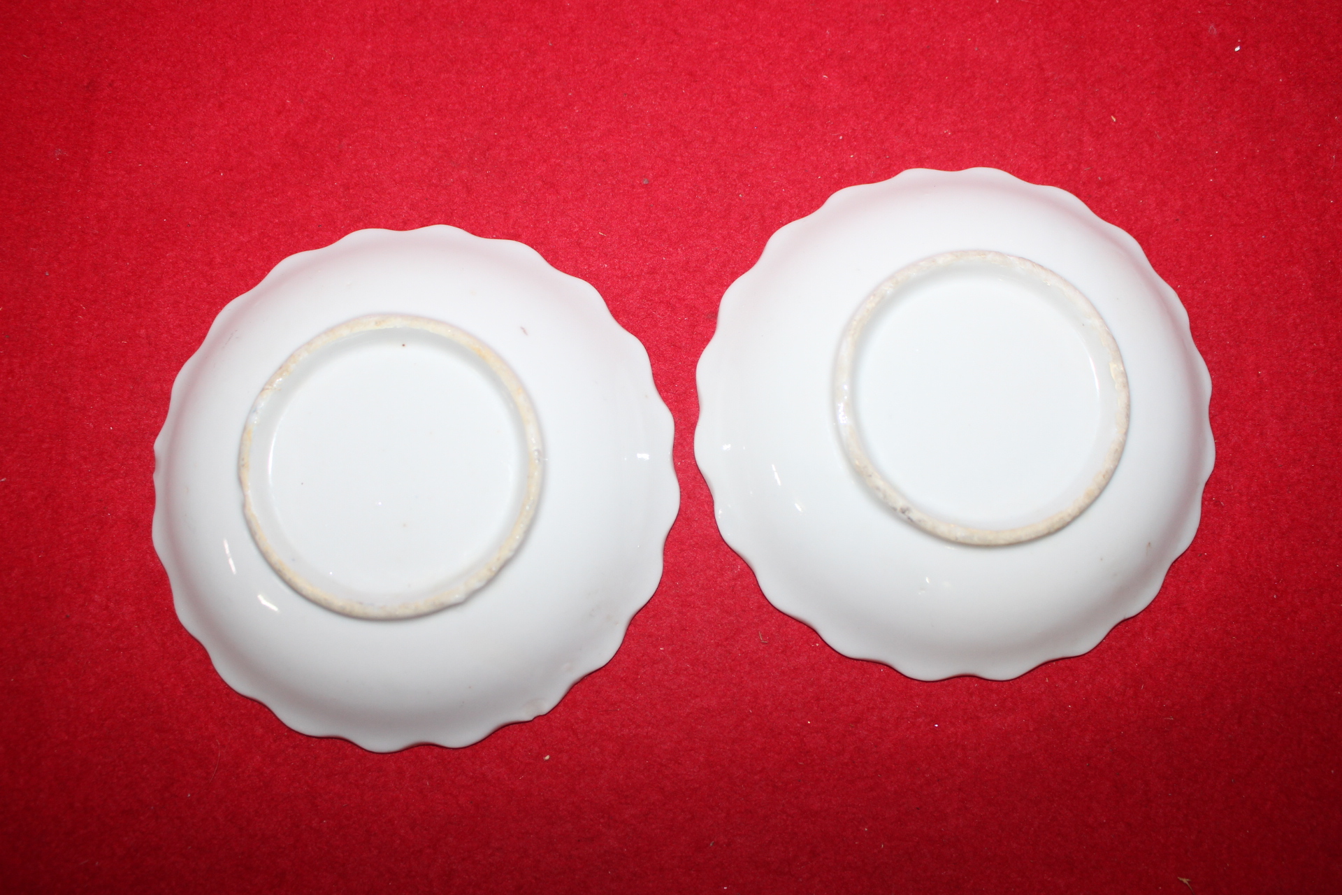 일제시기 청화백자 노송문화형완 2점