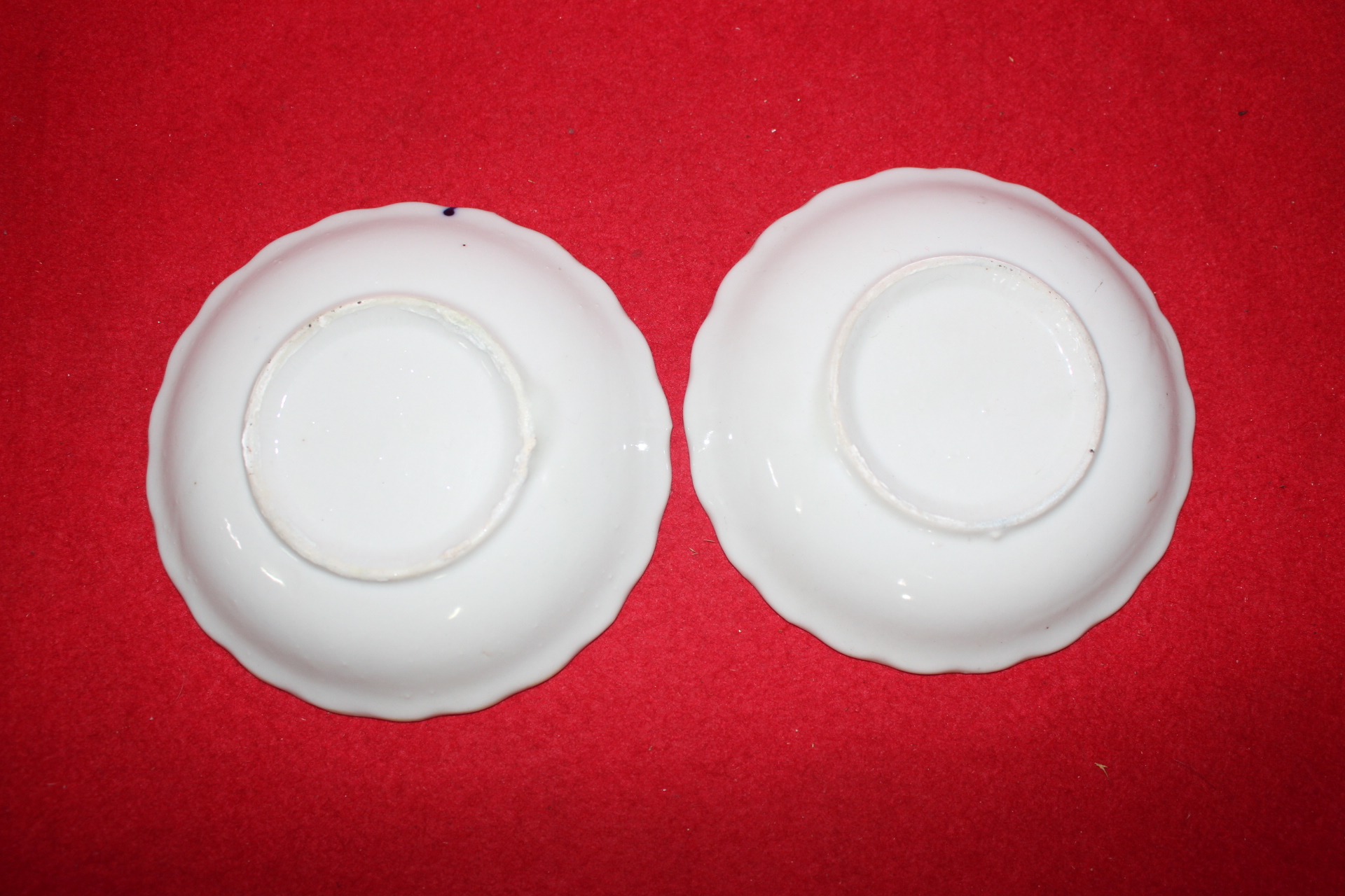 일제시기 청화백자 화문완 2점