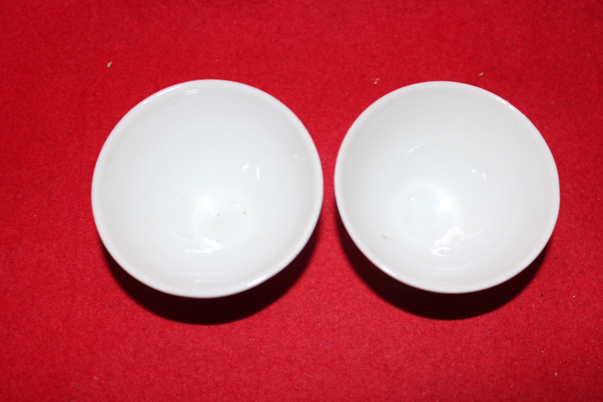 일제시기 청화백자화문 잔 2점