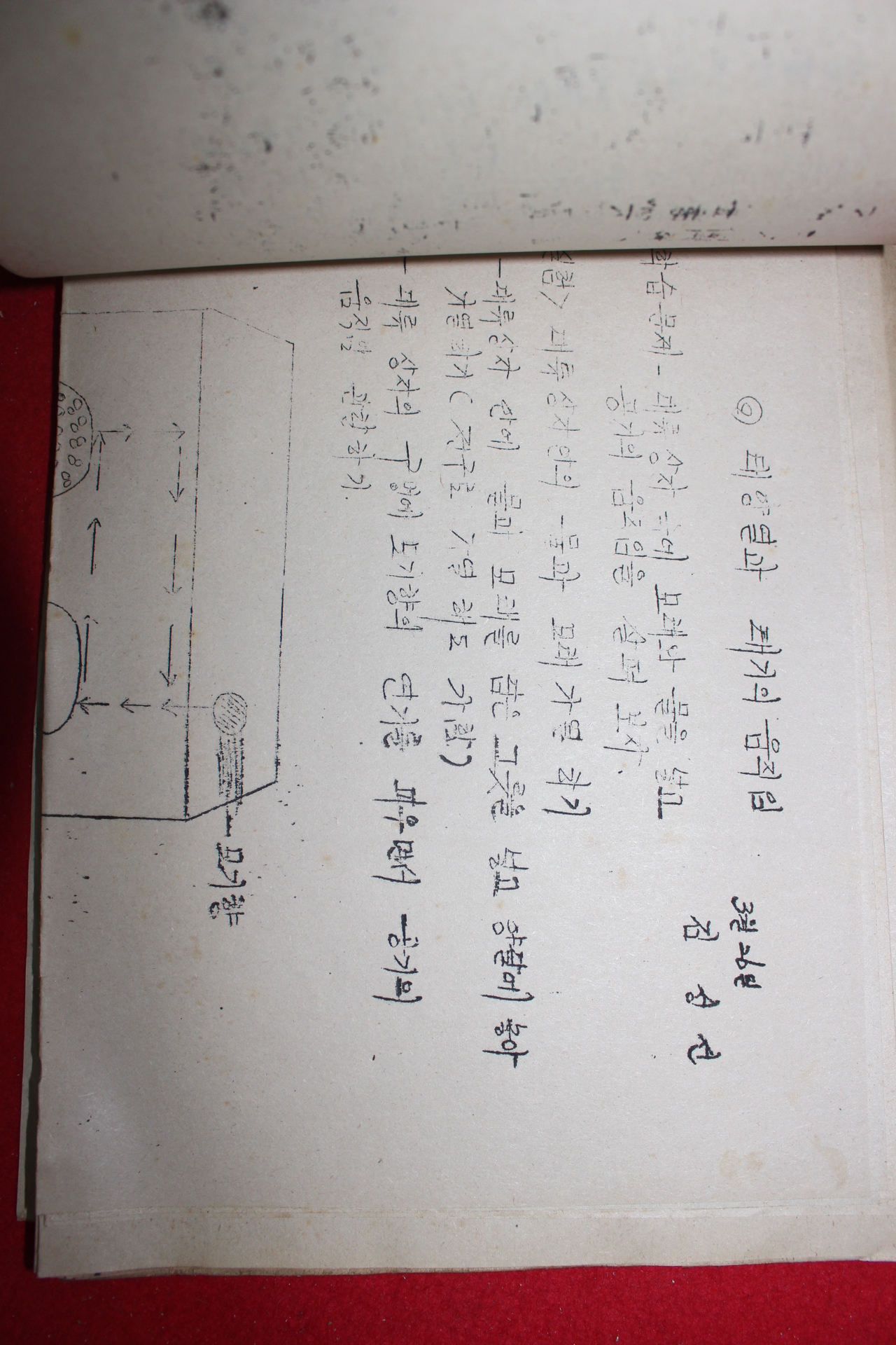1980년 고절국민학교 연수록 유인물철