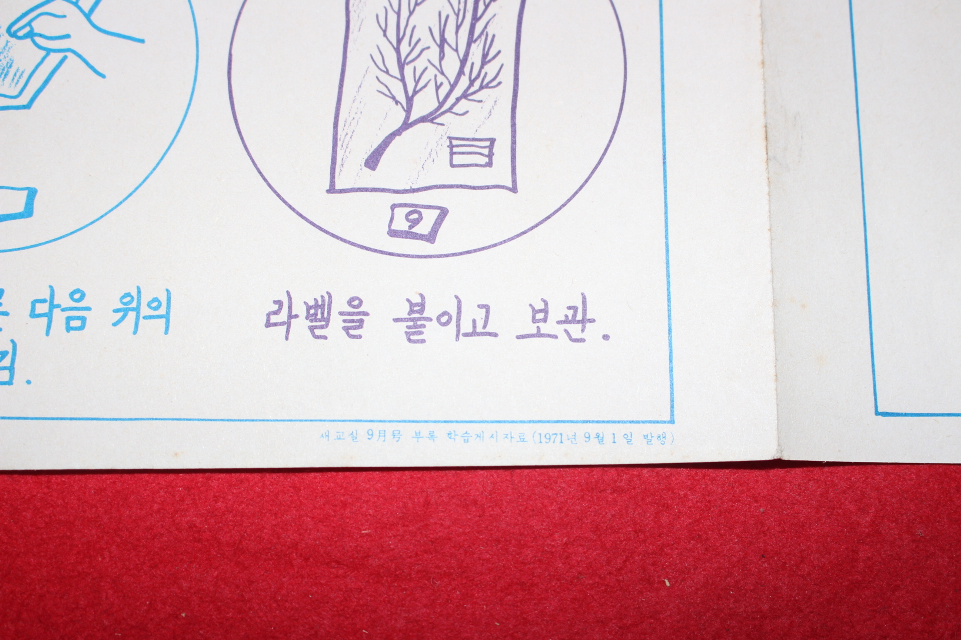 1971년 국민학교 학습게시자료 화보