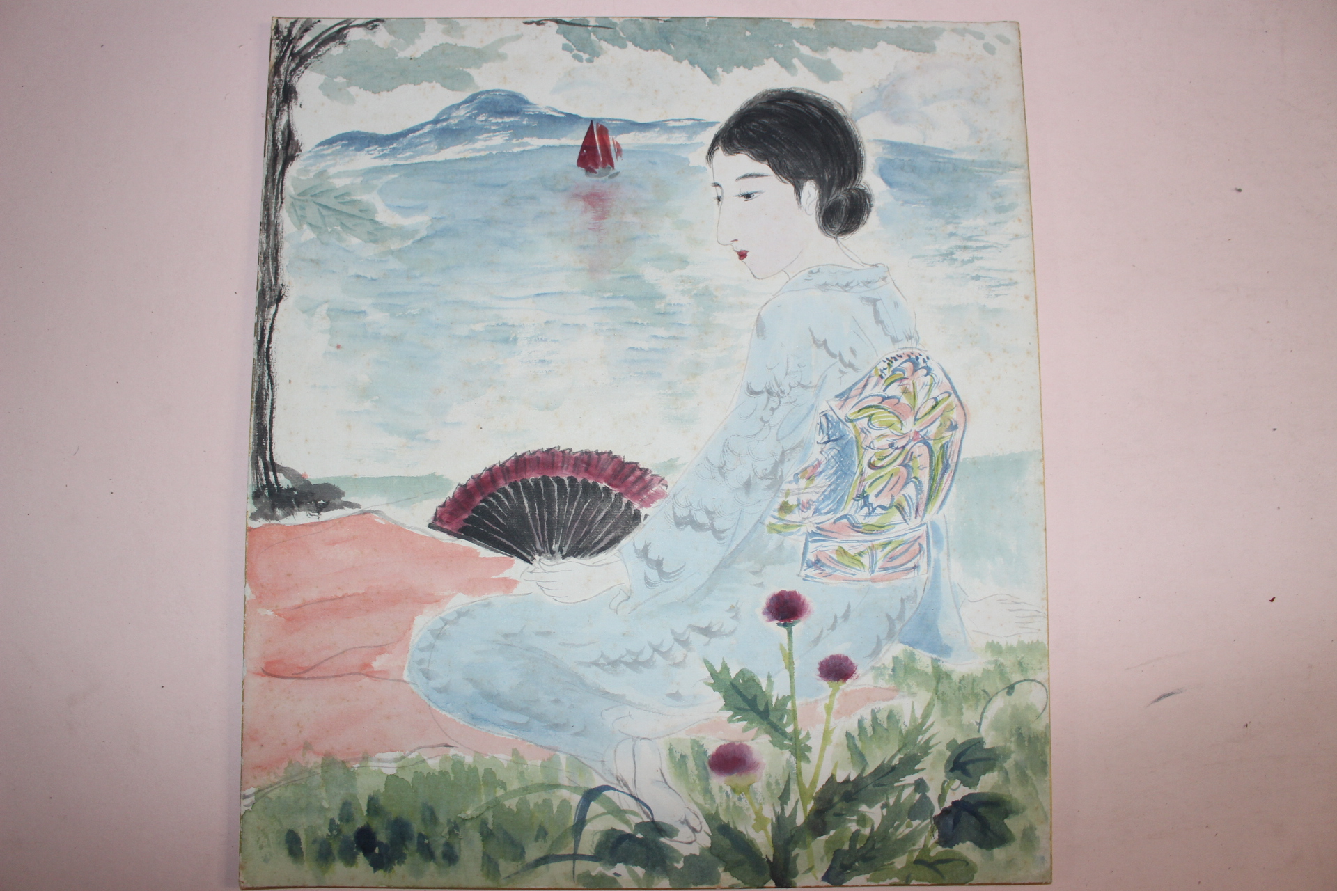 직접그린 여인 그림