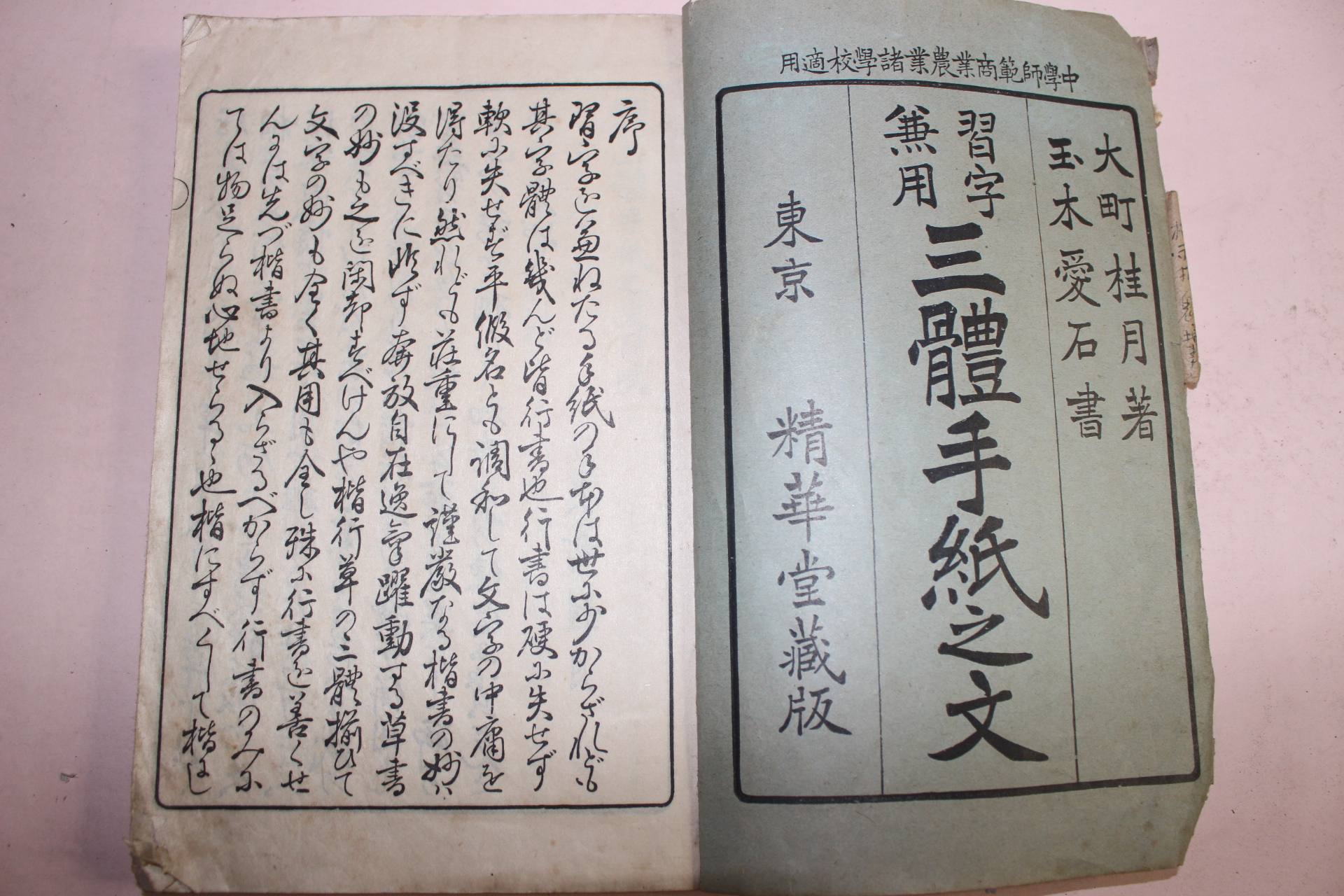 1920년(대정9년) 삼체수지지문(三體手紙之文)