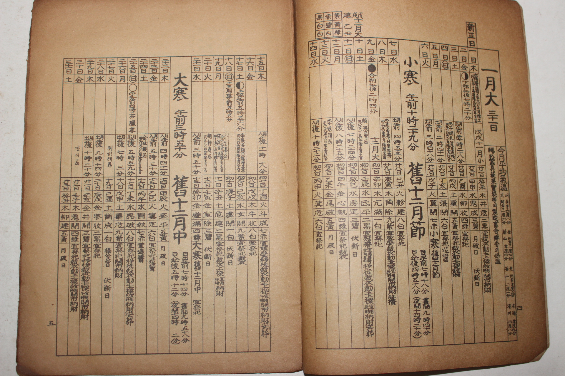 1959년 을해년대한민력
