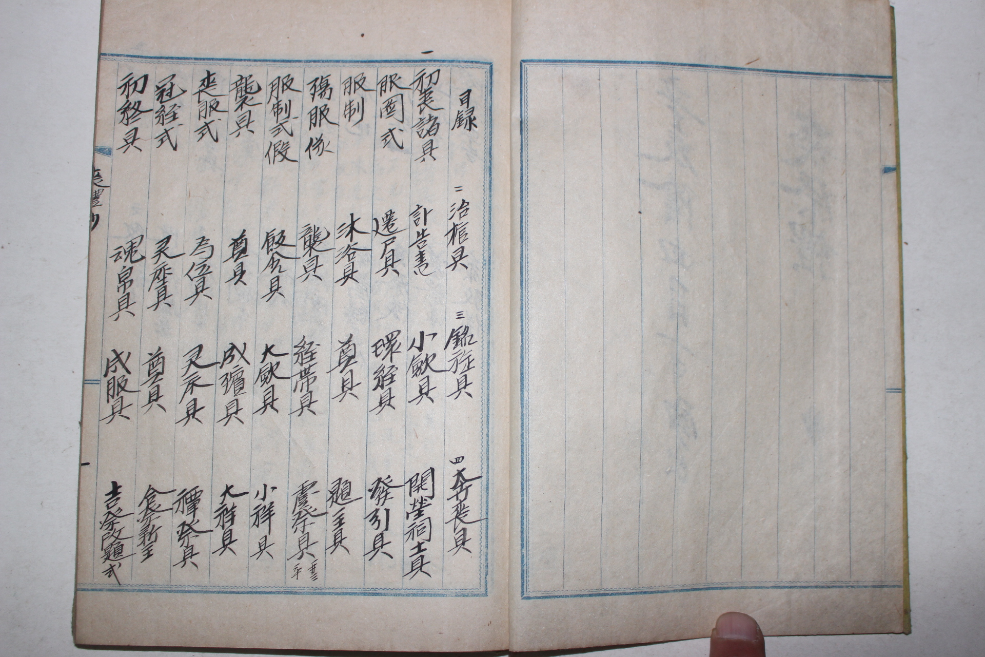 필사본 상제례(喪祭禮)
