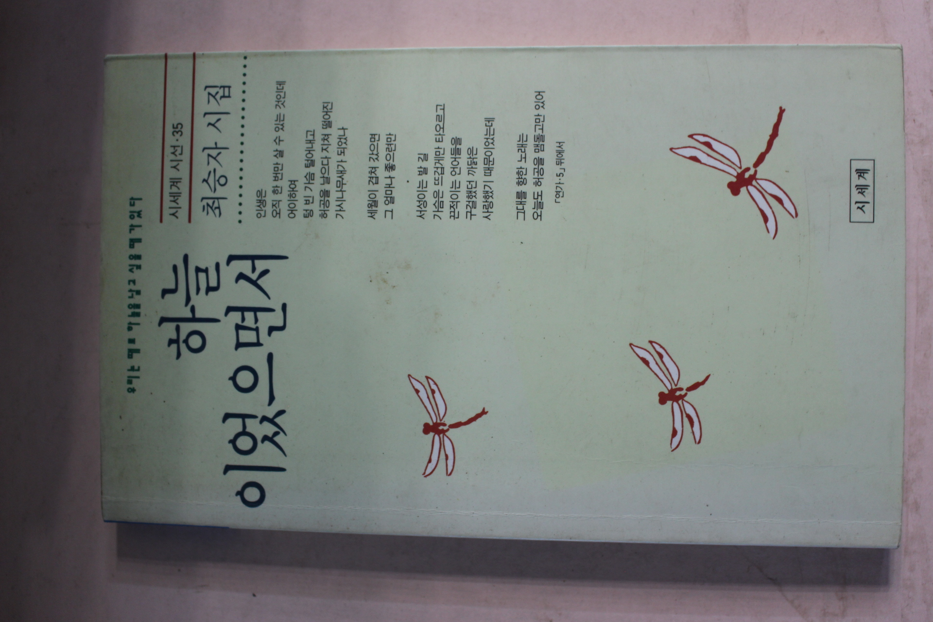 1993년초판 최승자시집 하늘이었으면서