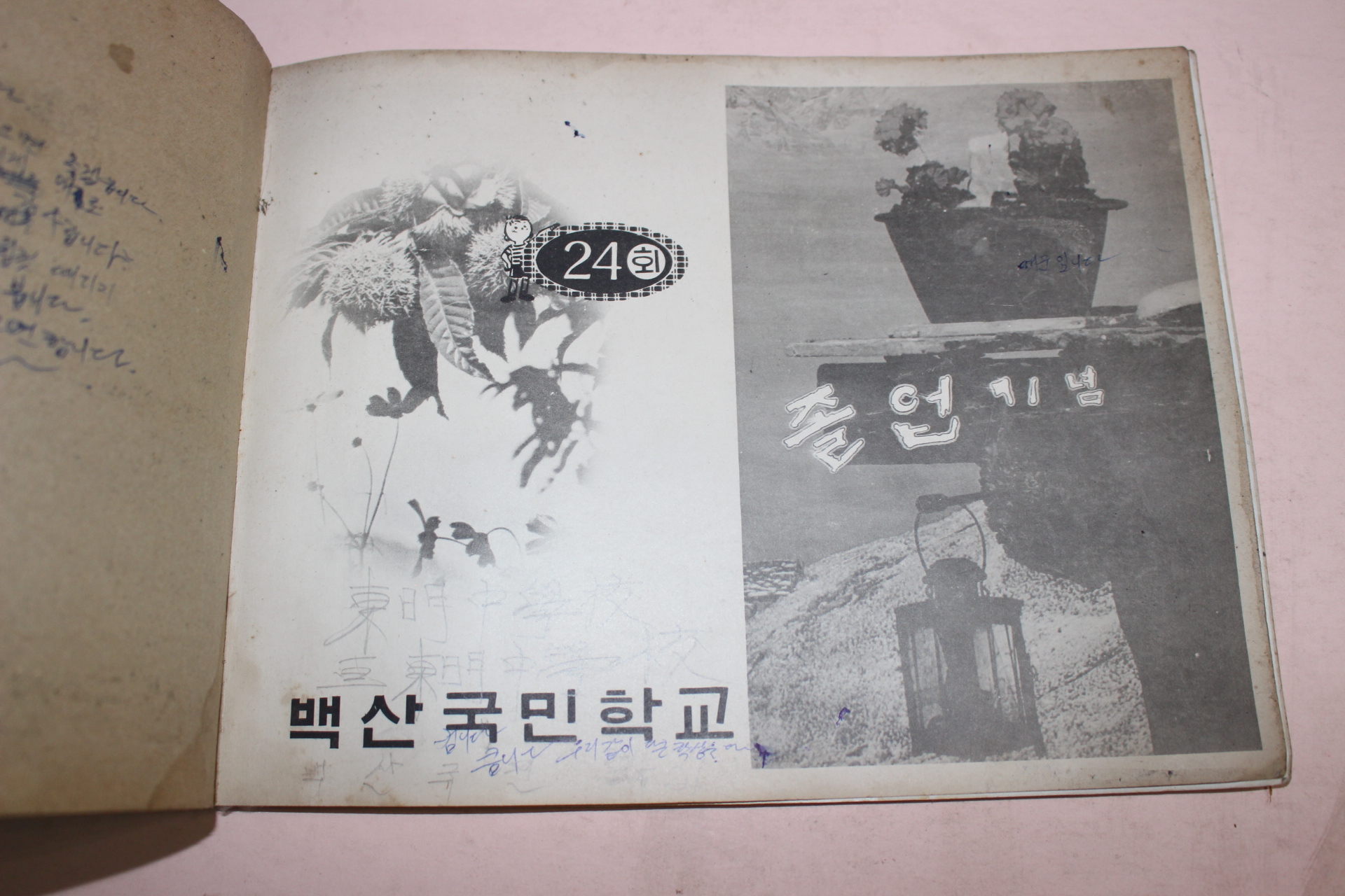 1975년 백산국민학교 제24회 졸업기념 앨범