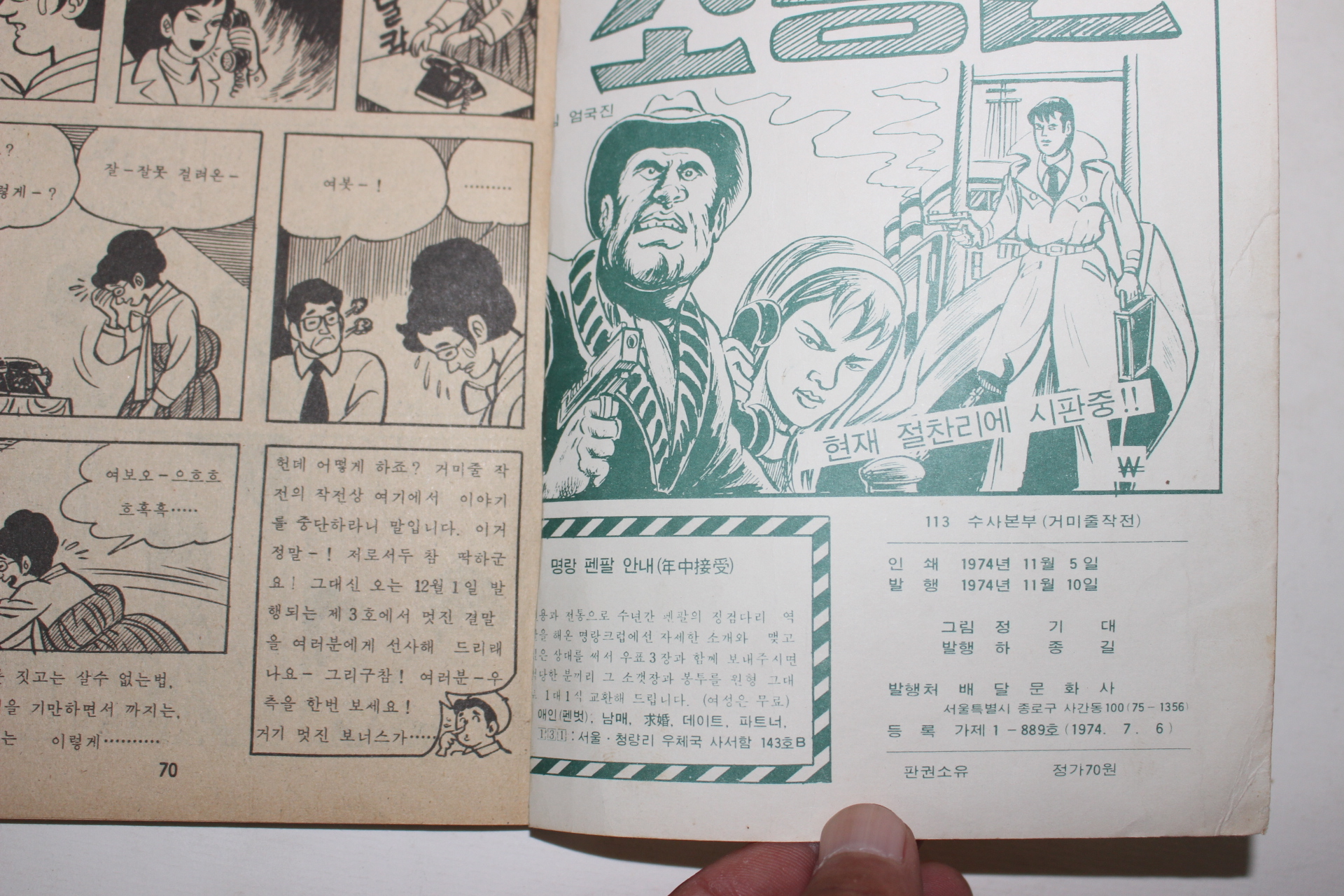 1974년 정기대만화 113수사본부
