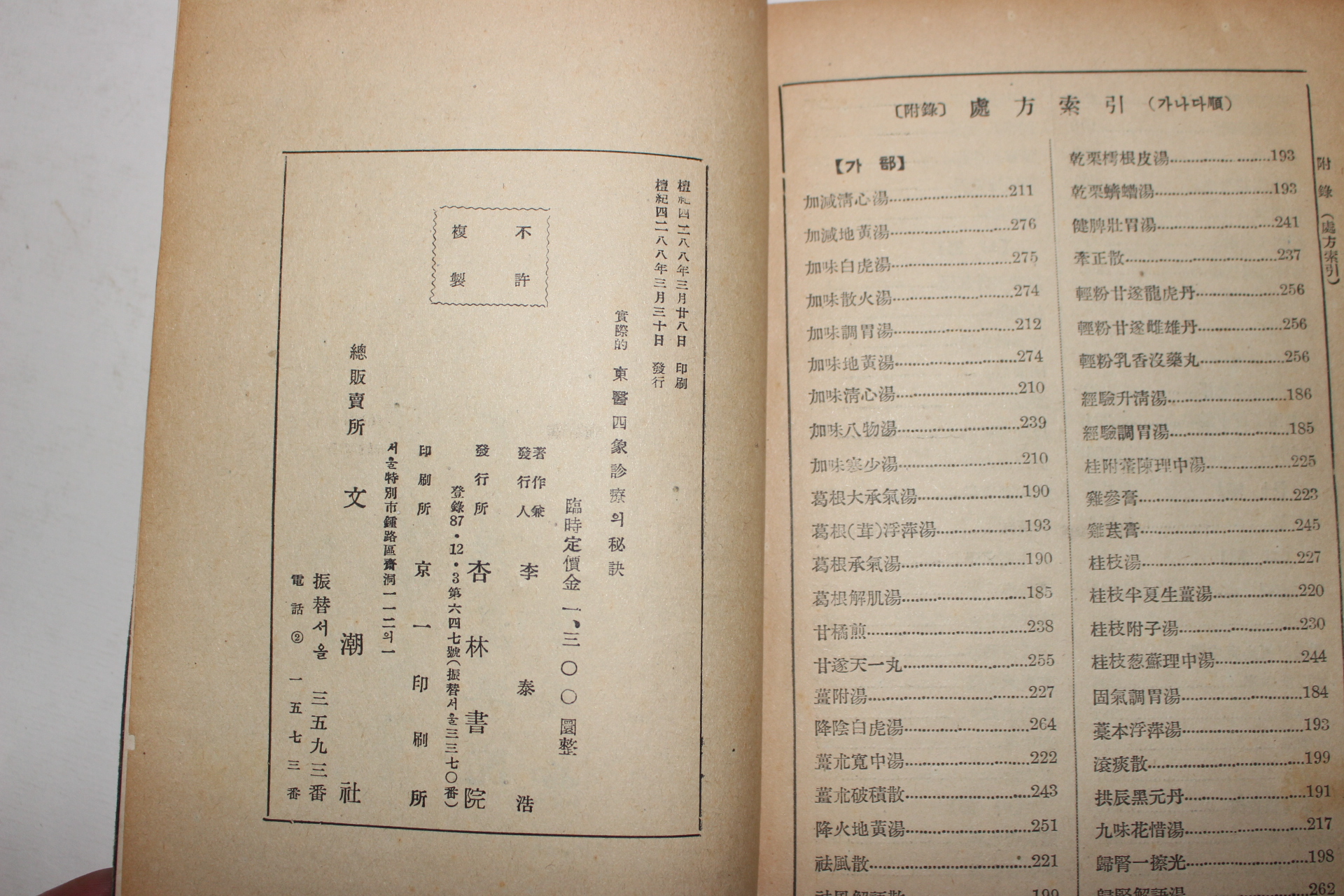 1955년 실제적 동의사상진료의 비결