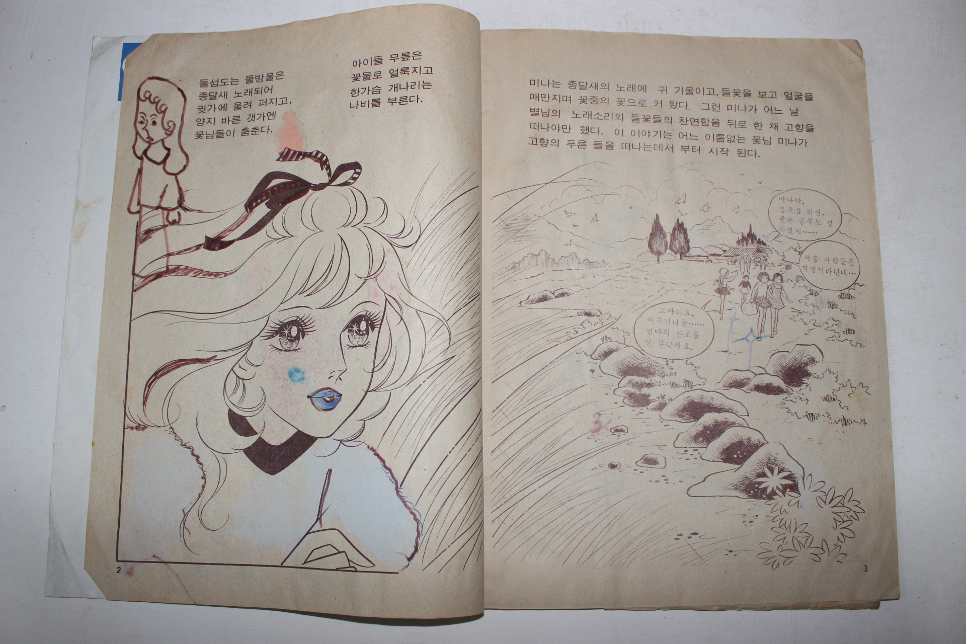 1977년 순정만화 꽃님 별님