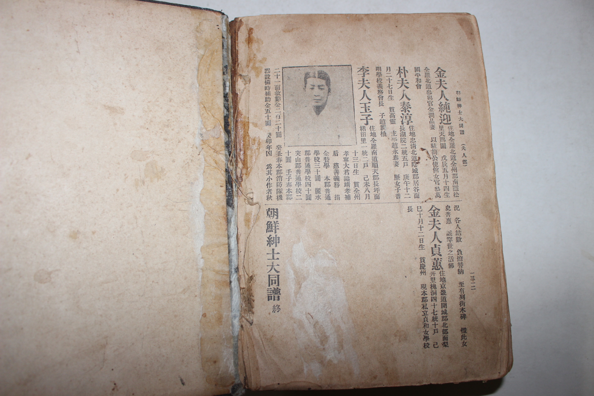 1913년 조선신사대동보(朝鮮紳士大同譜) 1책완질