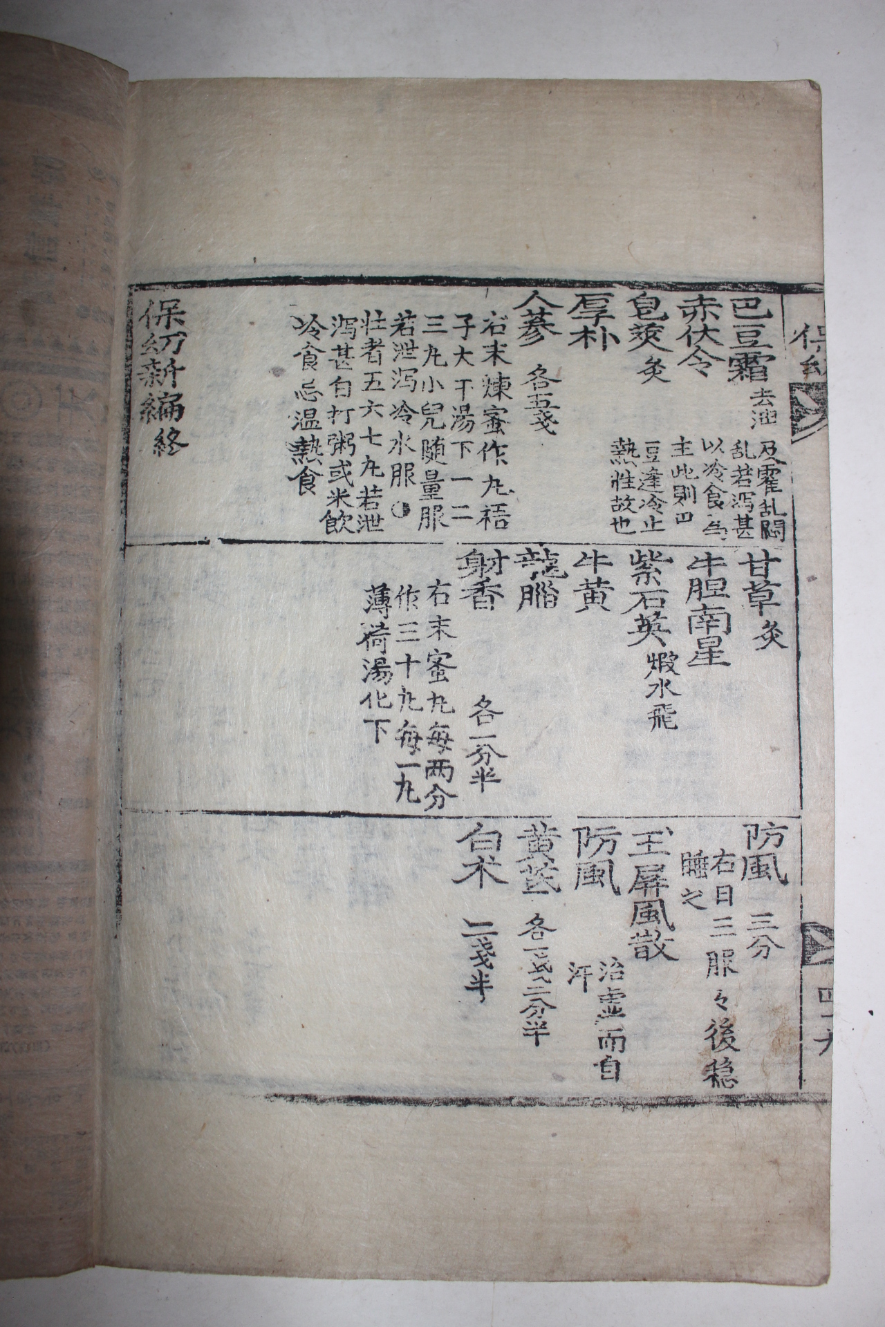1913년 대구간행 목판본 의서 보유신편(保幼新編)1책완질