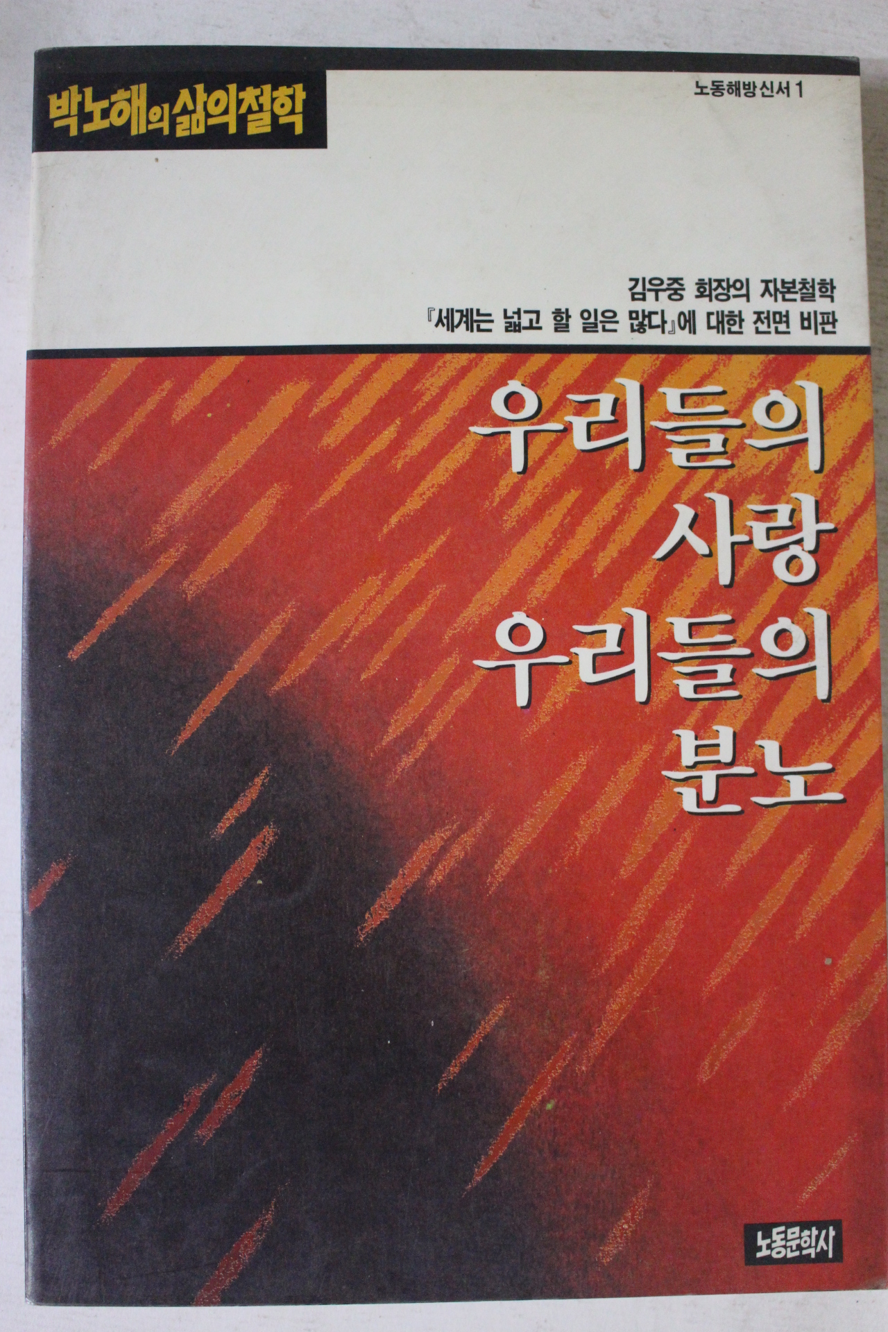 1989년초판 박노해 우리들의 사랑 우리들의 분노